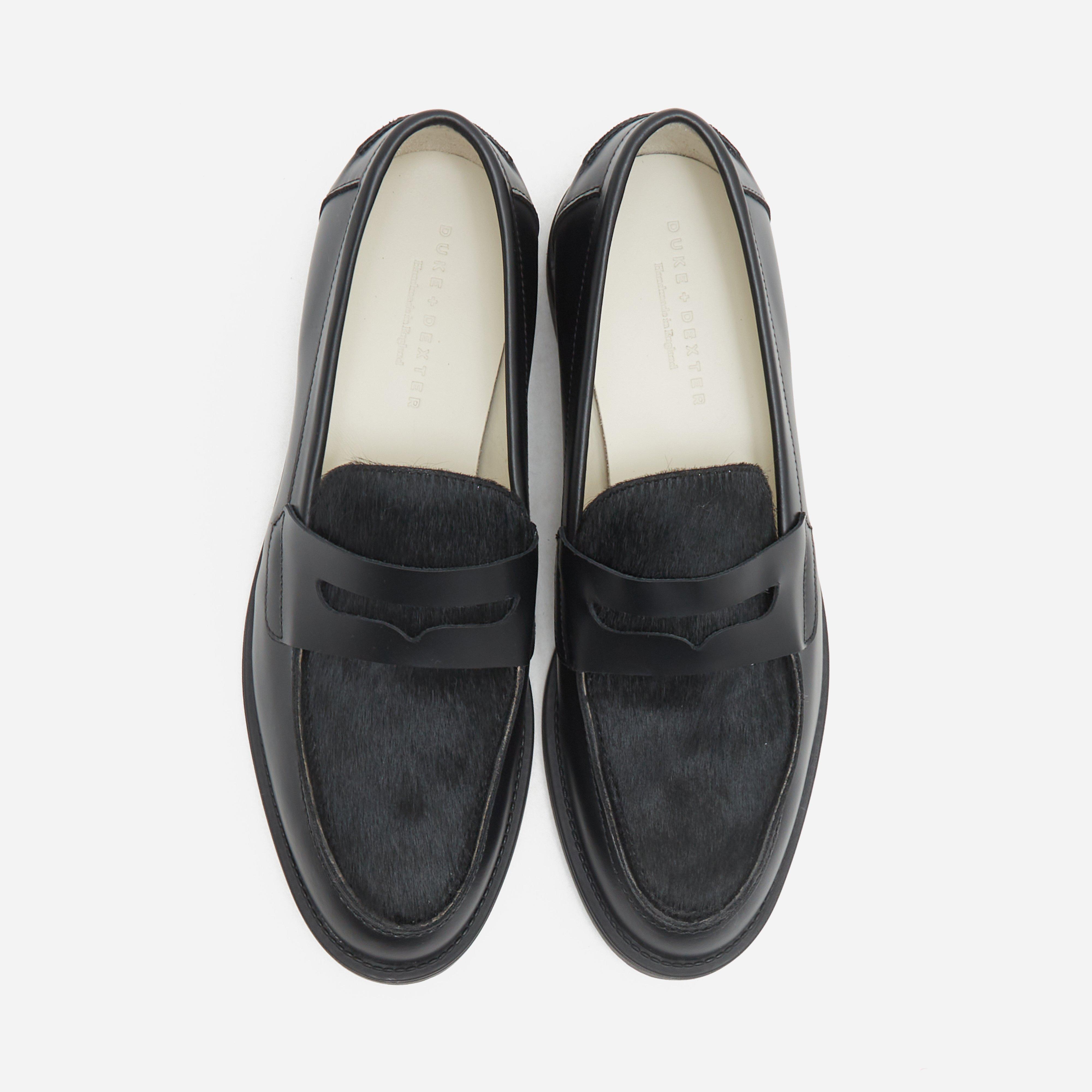 DUKE + DEXTER Wilde Pony Penny Loafers
