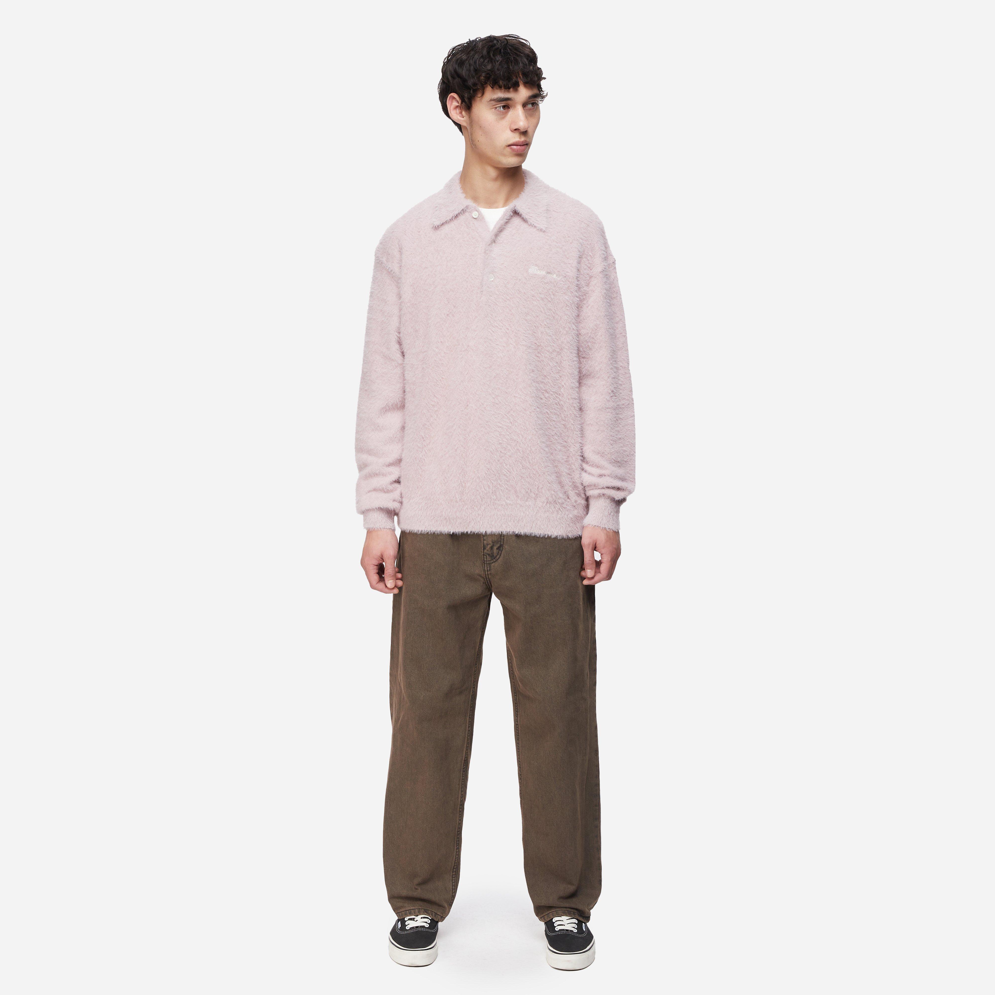 Thisisneverthat Shaggy Knit Polo Shirt