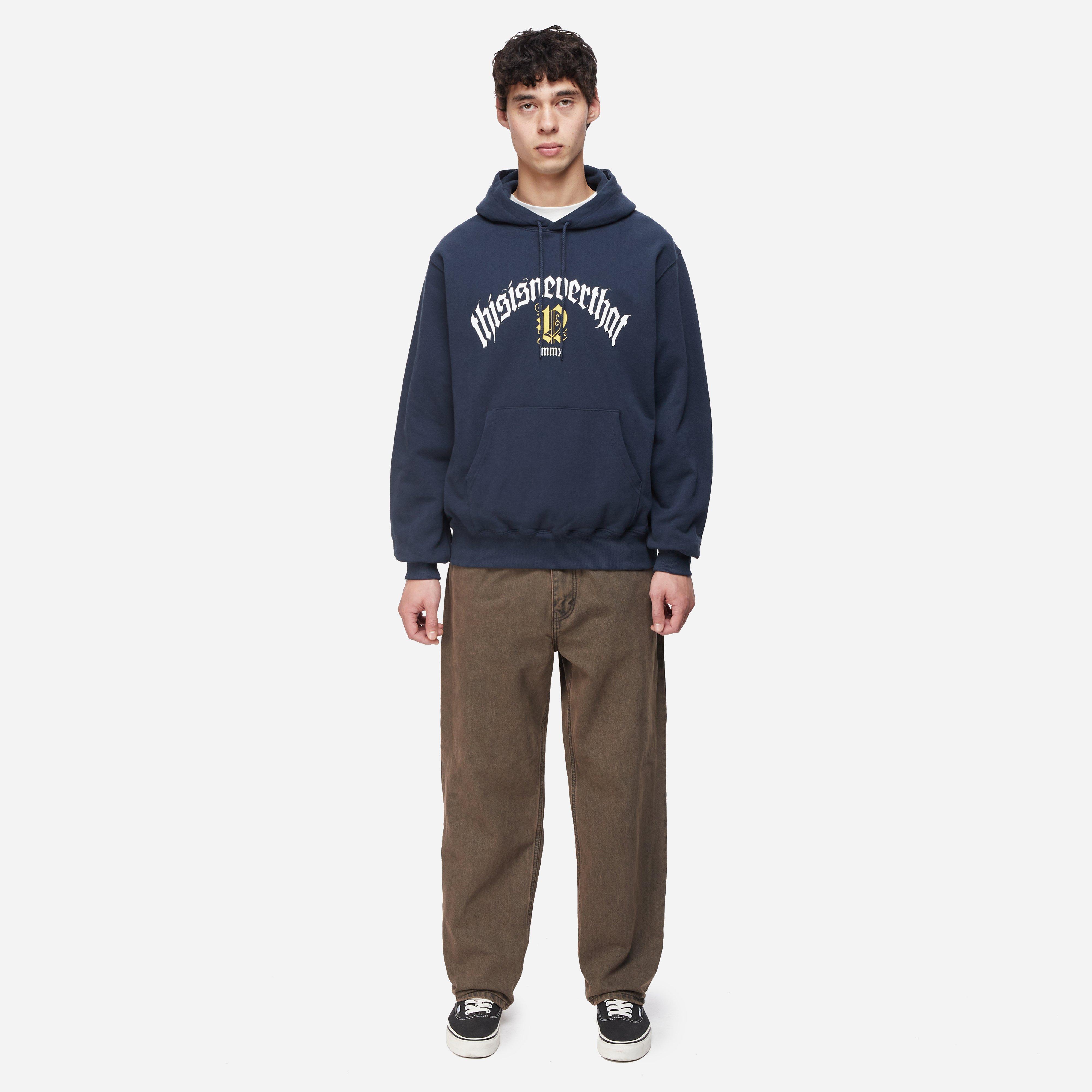 NAVY Thisisneverthat Fortuna Logo Hoodie | HIP