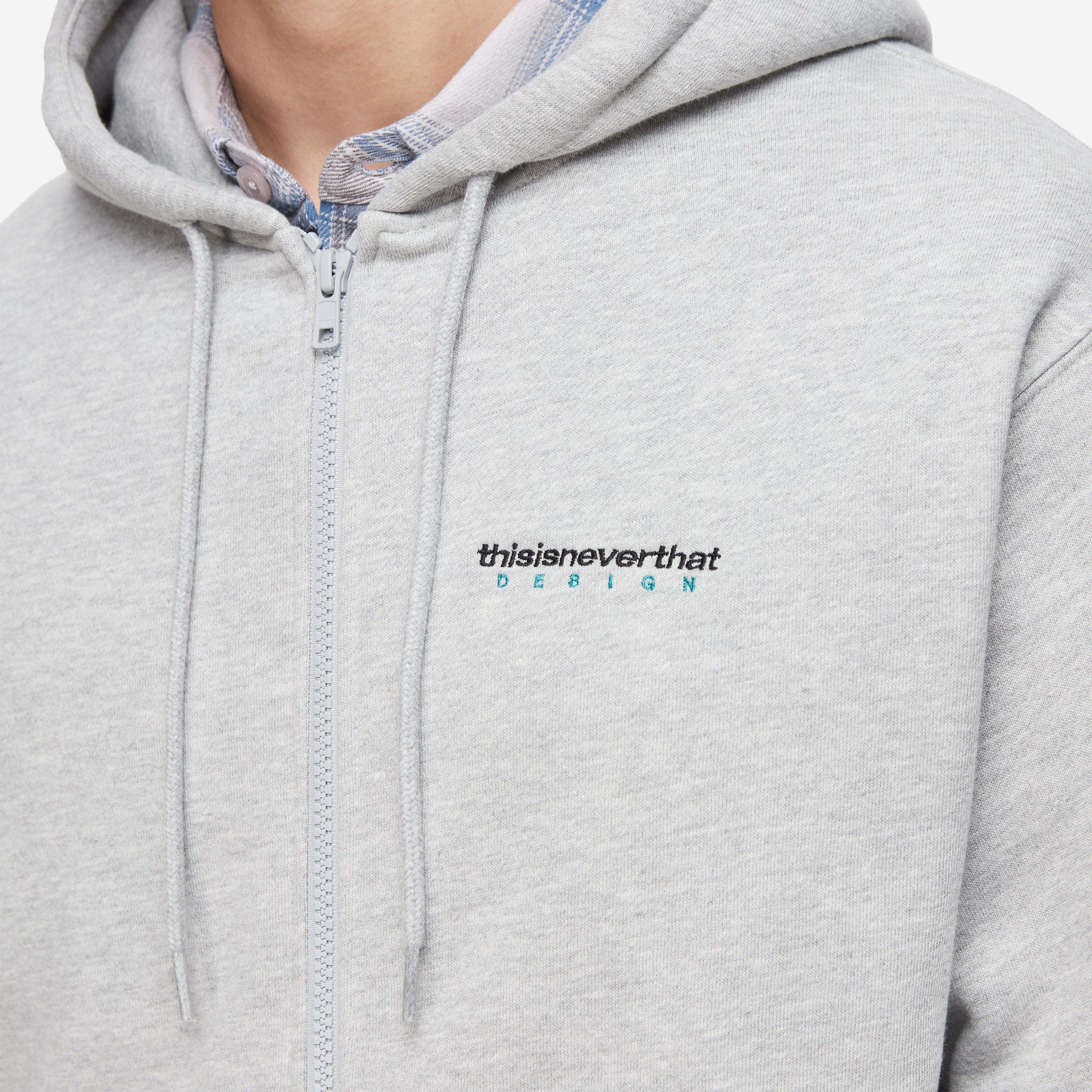 Grey Thisisneverthat DSN Logo Zip Hoodie | HIP