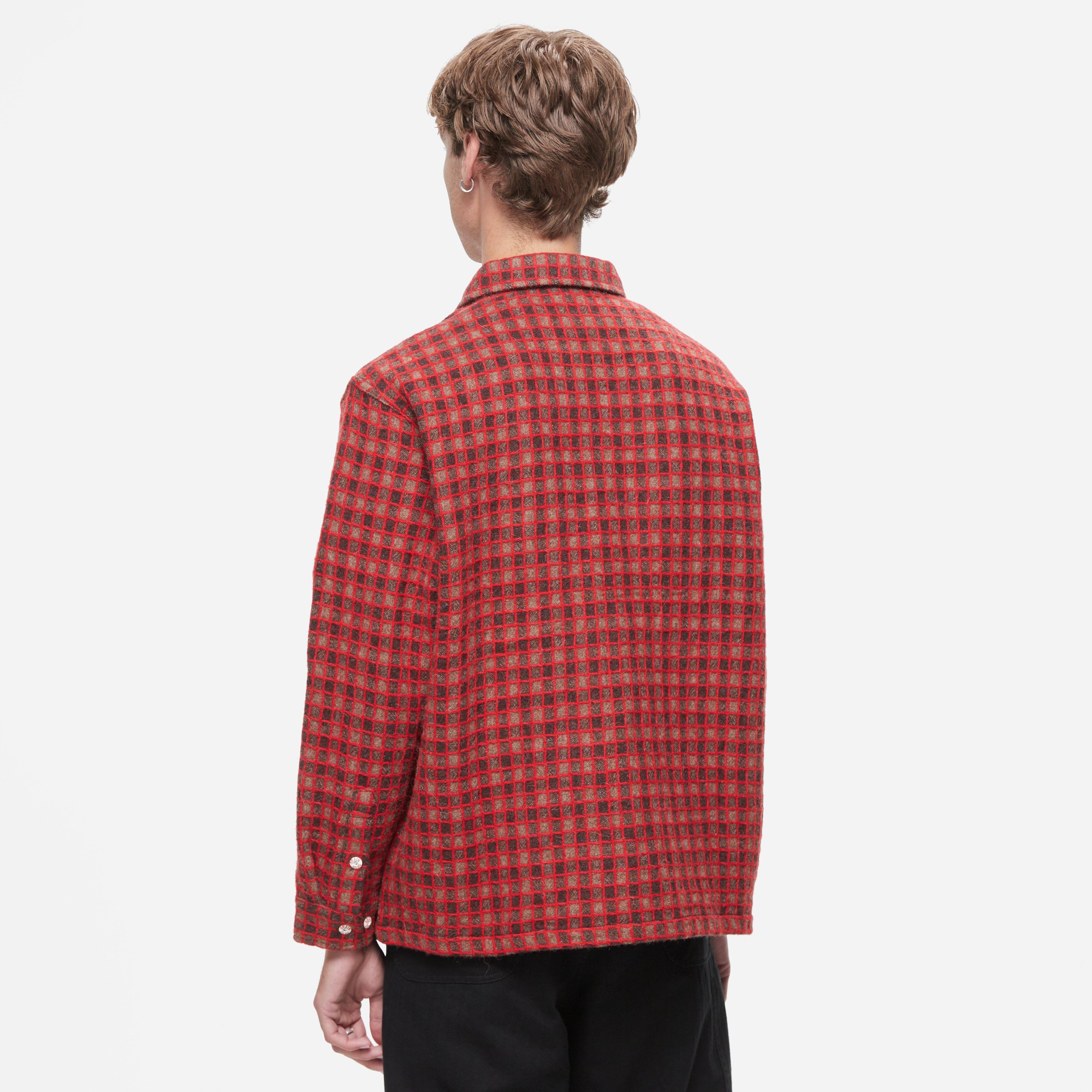 Brain Dead Check Zip Shirt