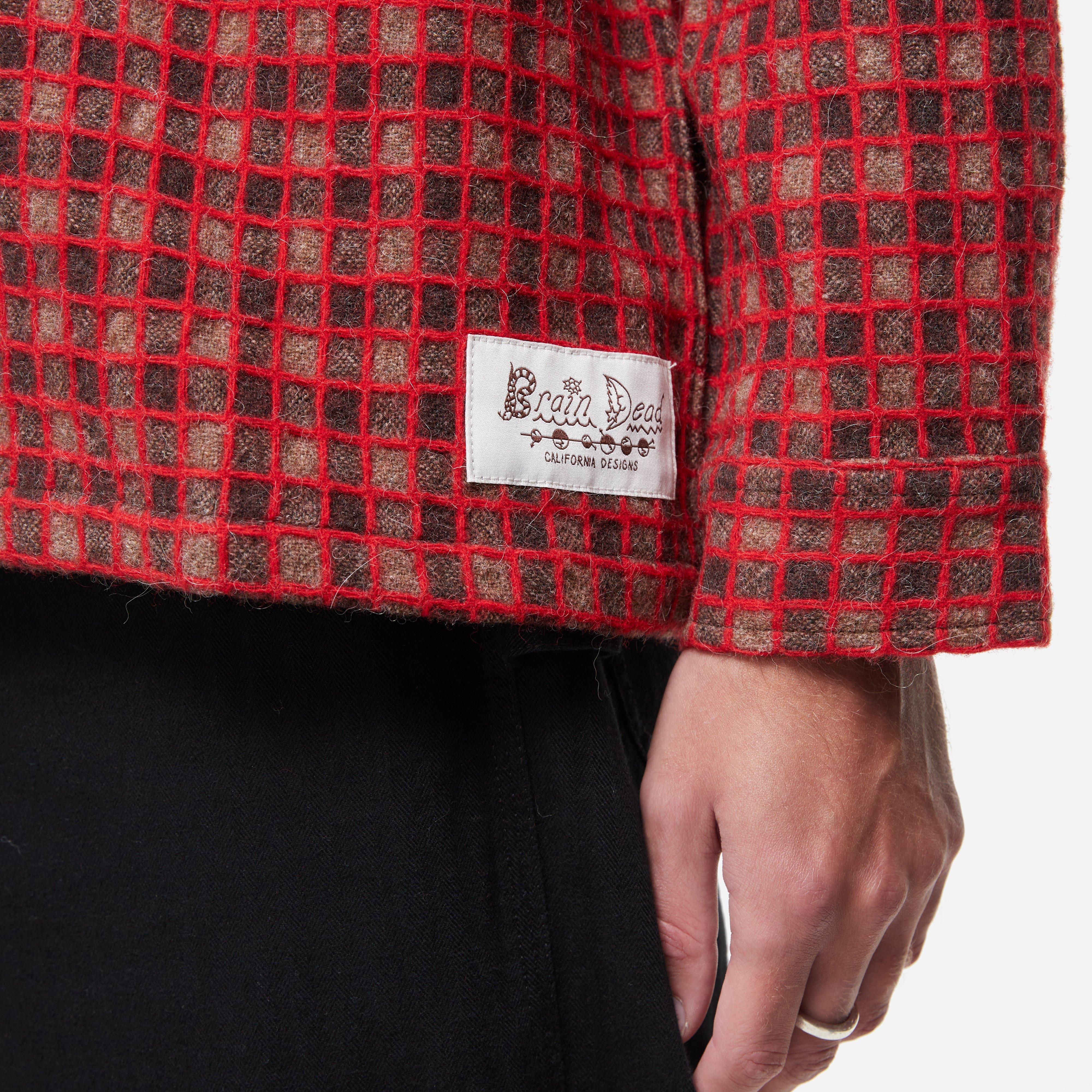 Brain Dead Check Zip Shirt
