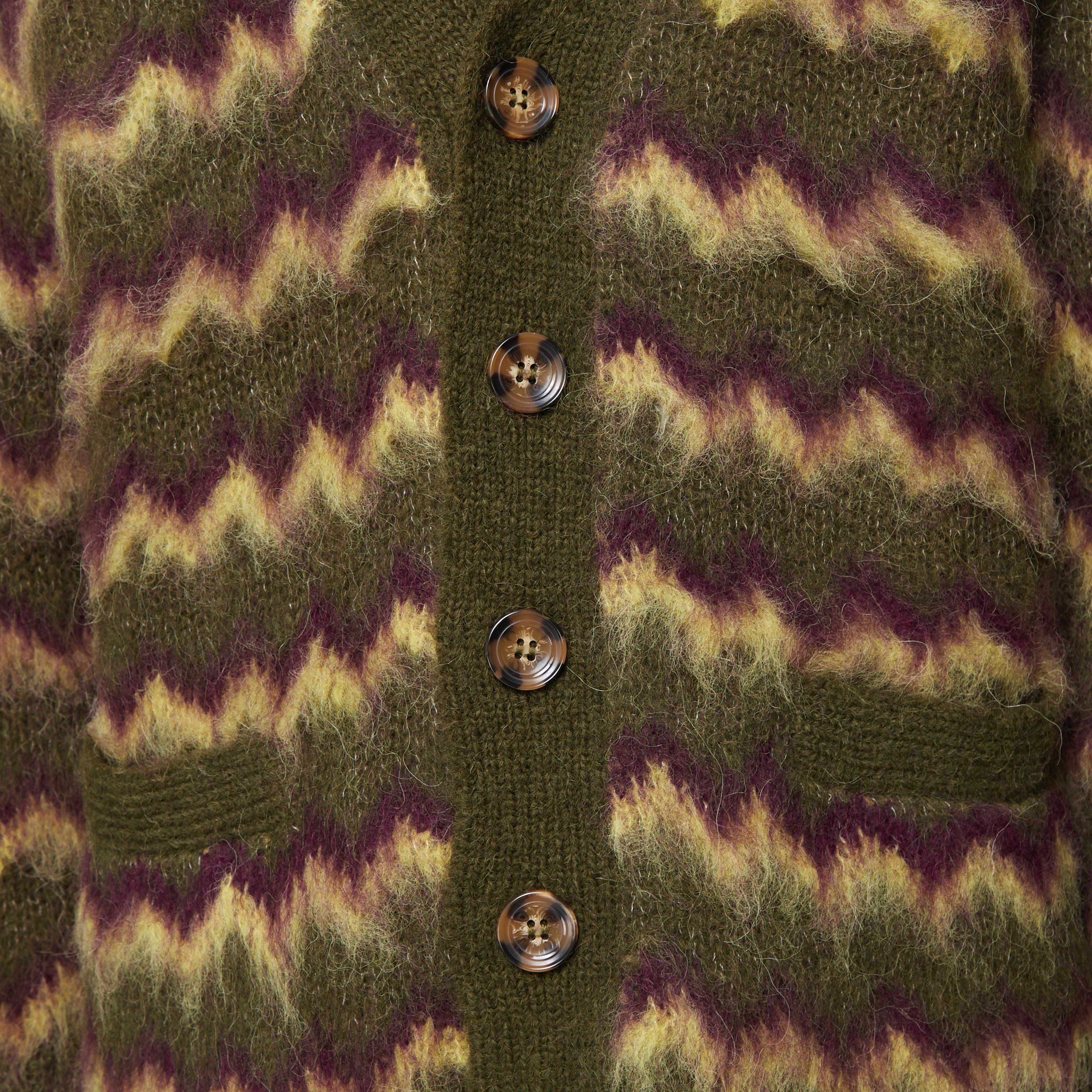 Brain Dead Zig Zag Cardigan