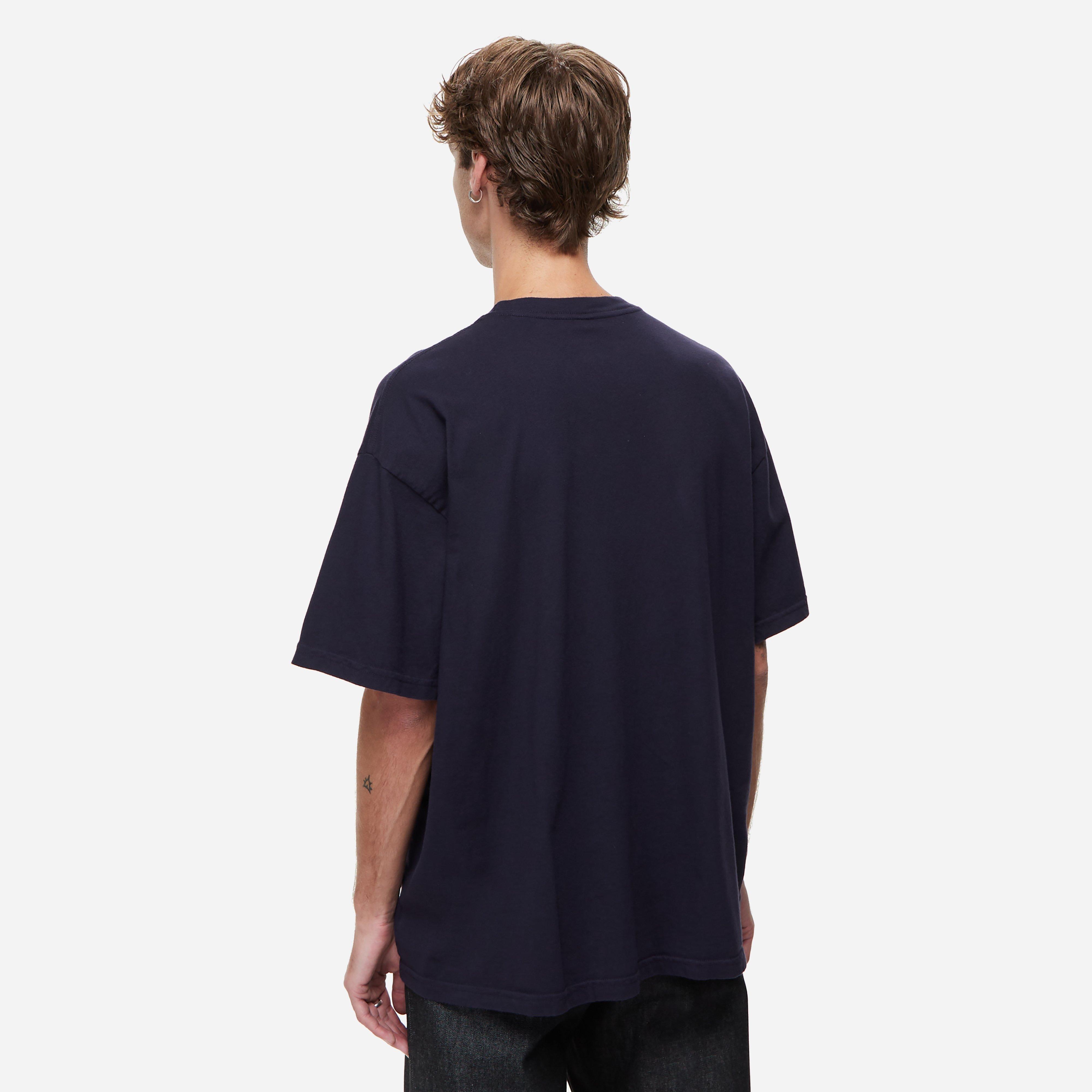 【BRAIN DEAD】 Petrified Mind T-shirt / Navy Petrified Mind T-shirt - Navy – Brain Dead