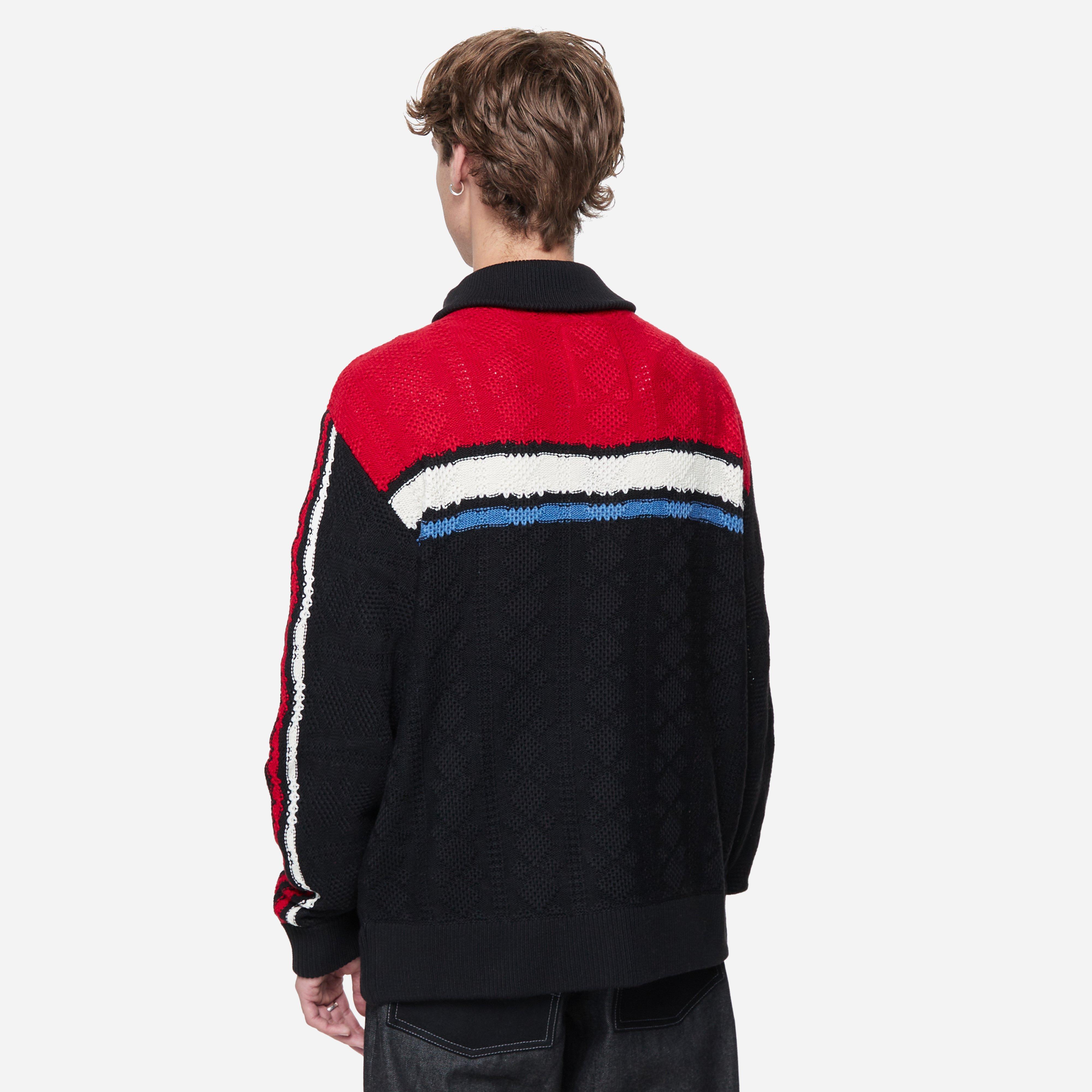 Black RICE NINE TEN Knit Track Jacket | HIP