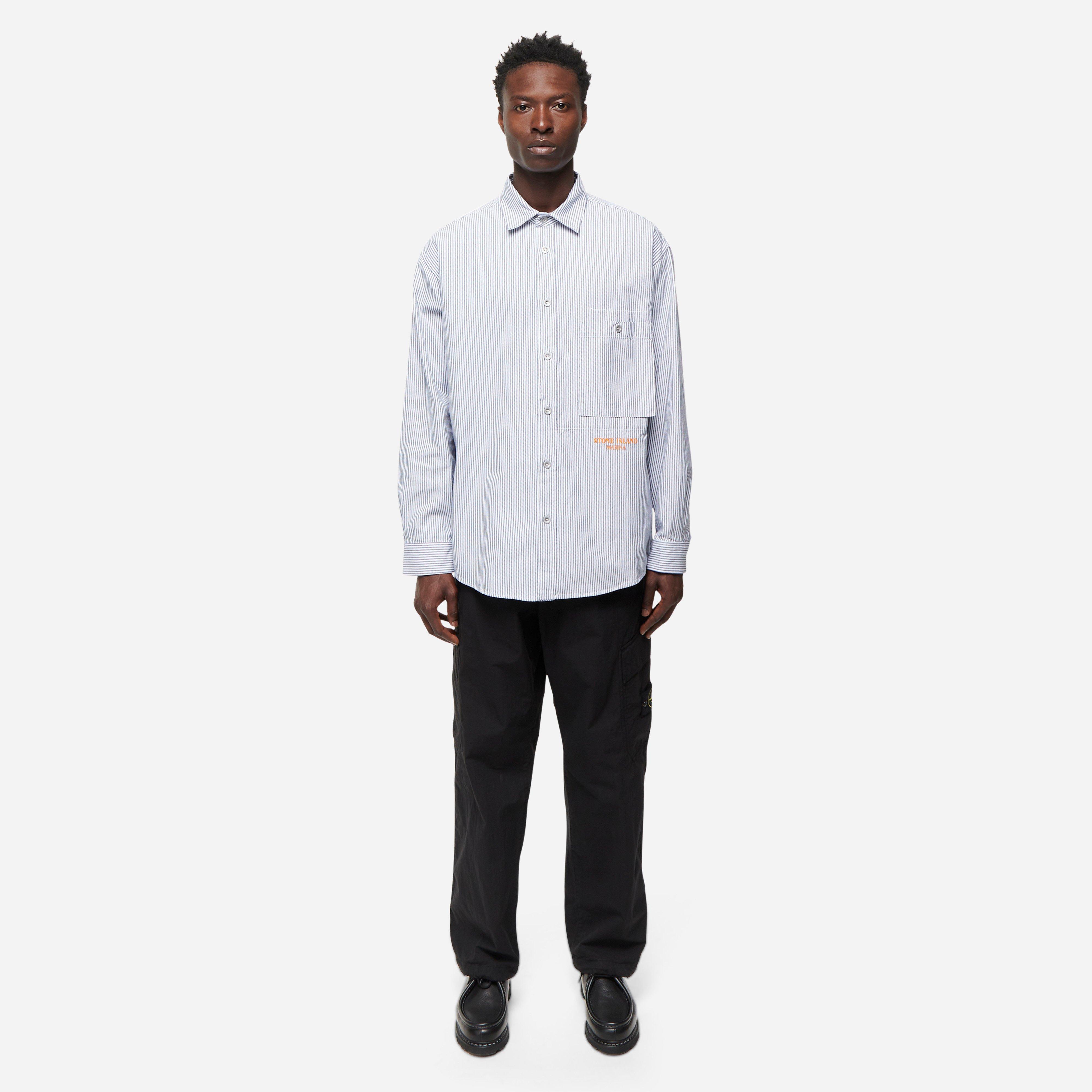 Stone Island Marina Stripe Oxford Shirt
