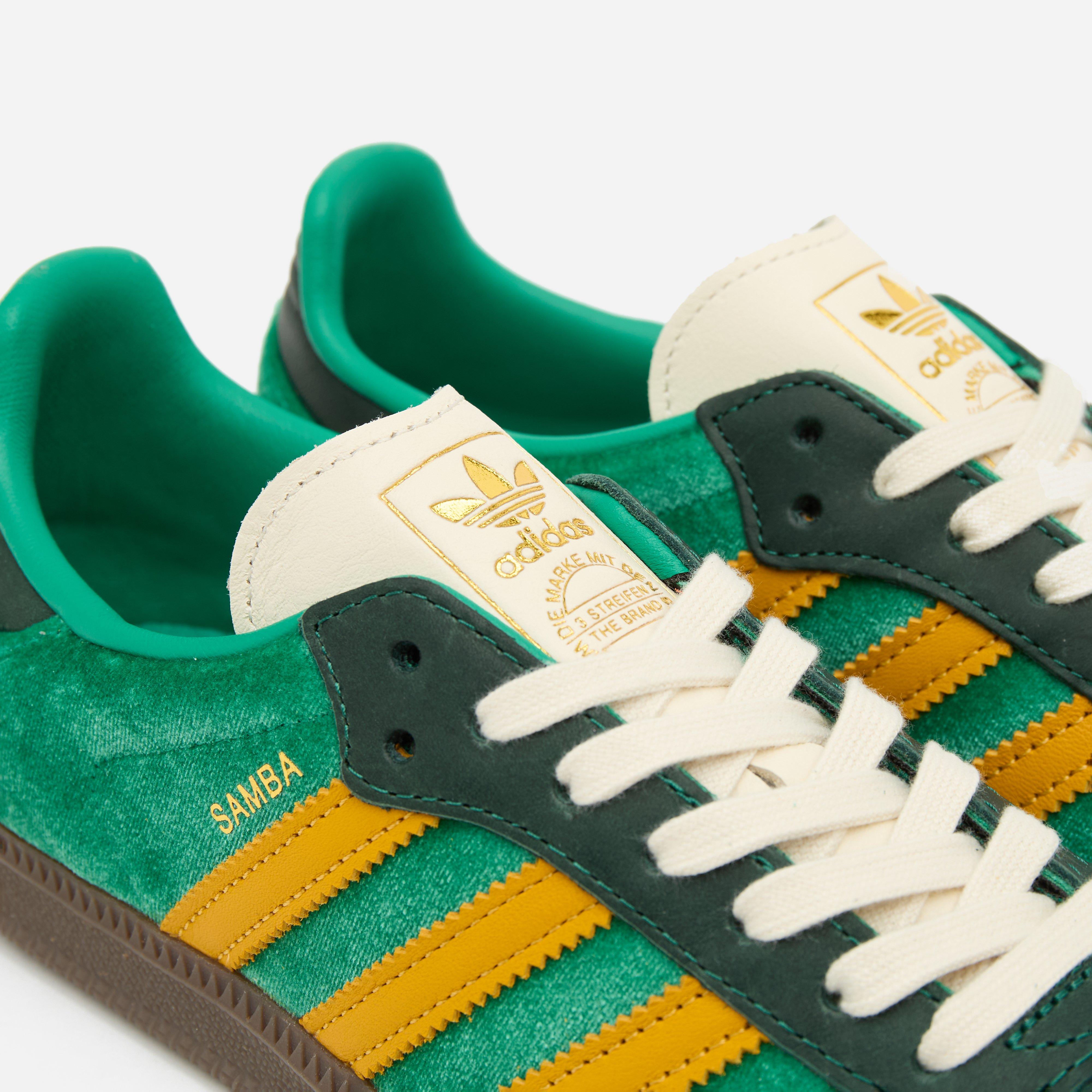 国内配送 adidas SAMBA OG BLACKWHITE/C.GREEN/A.GREEN Green adidas Originals Samba OG Women's | HIP
