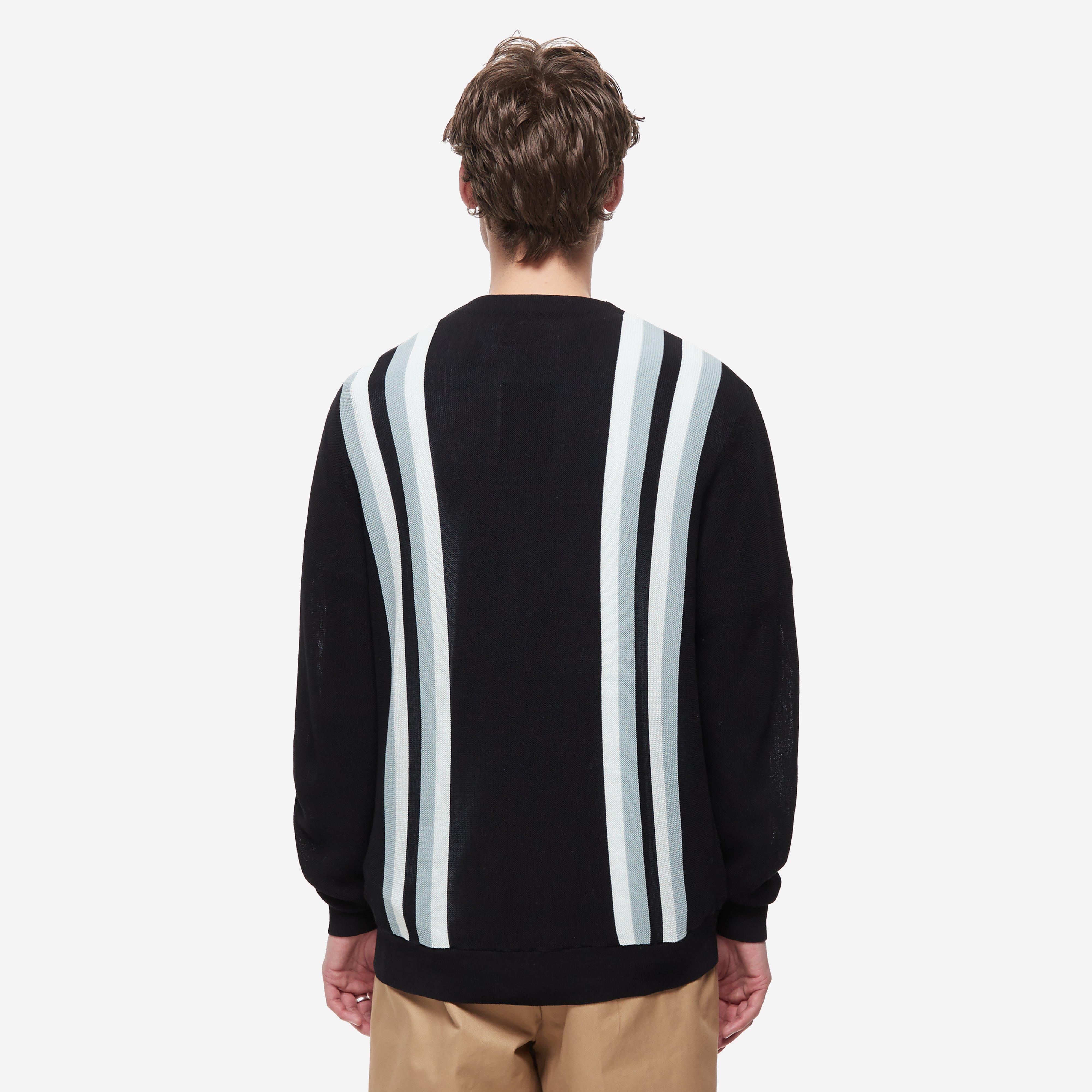 Beams Plus Striped Cotton Cardigan