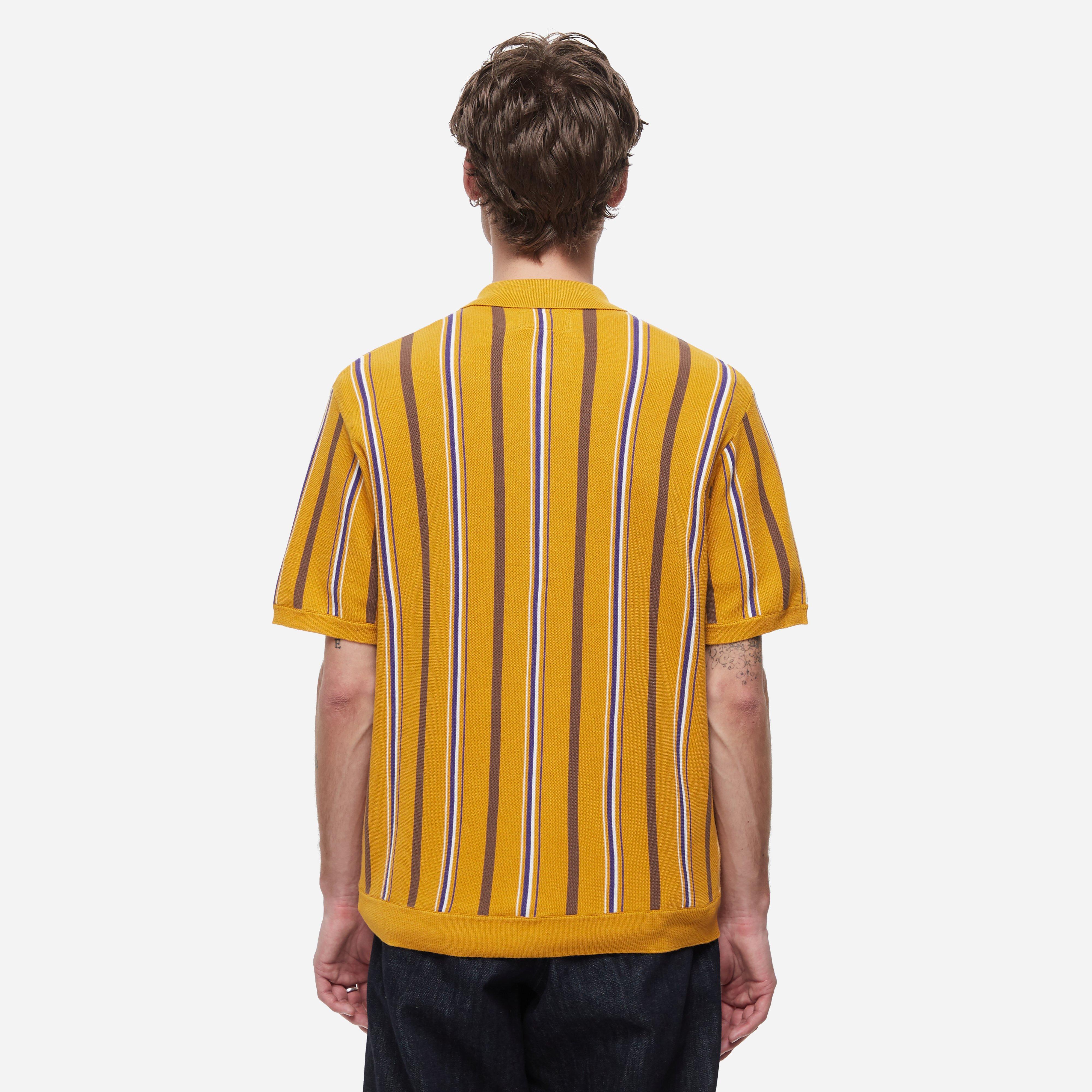 Beams Plus Zip Knit Polo Shirt