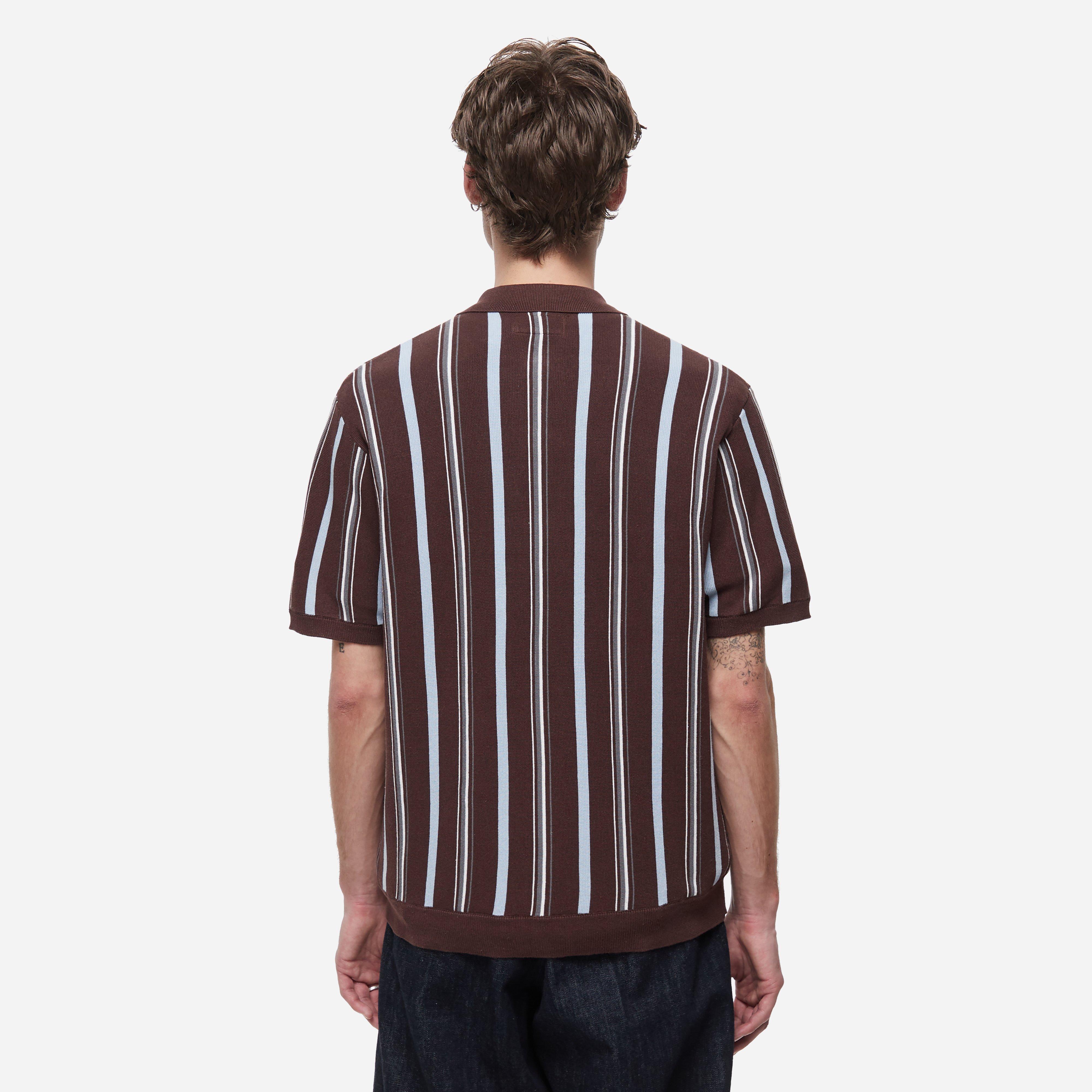Beams Plus Zip Knit Polo Shirt