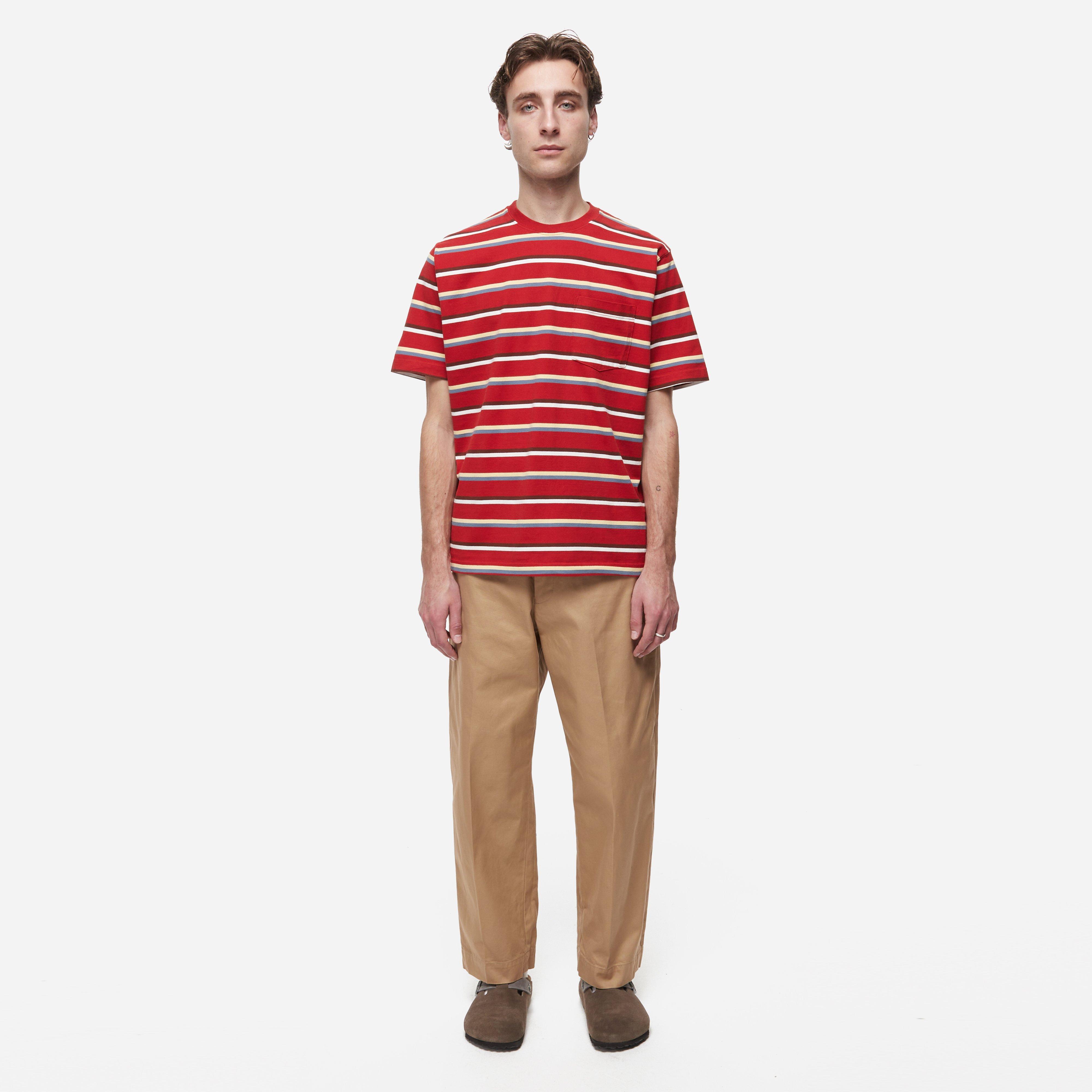 Beams Plus Pocket Stripe T-Shirt