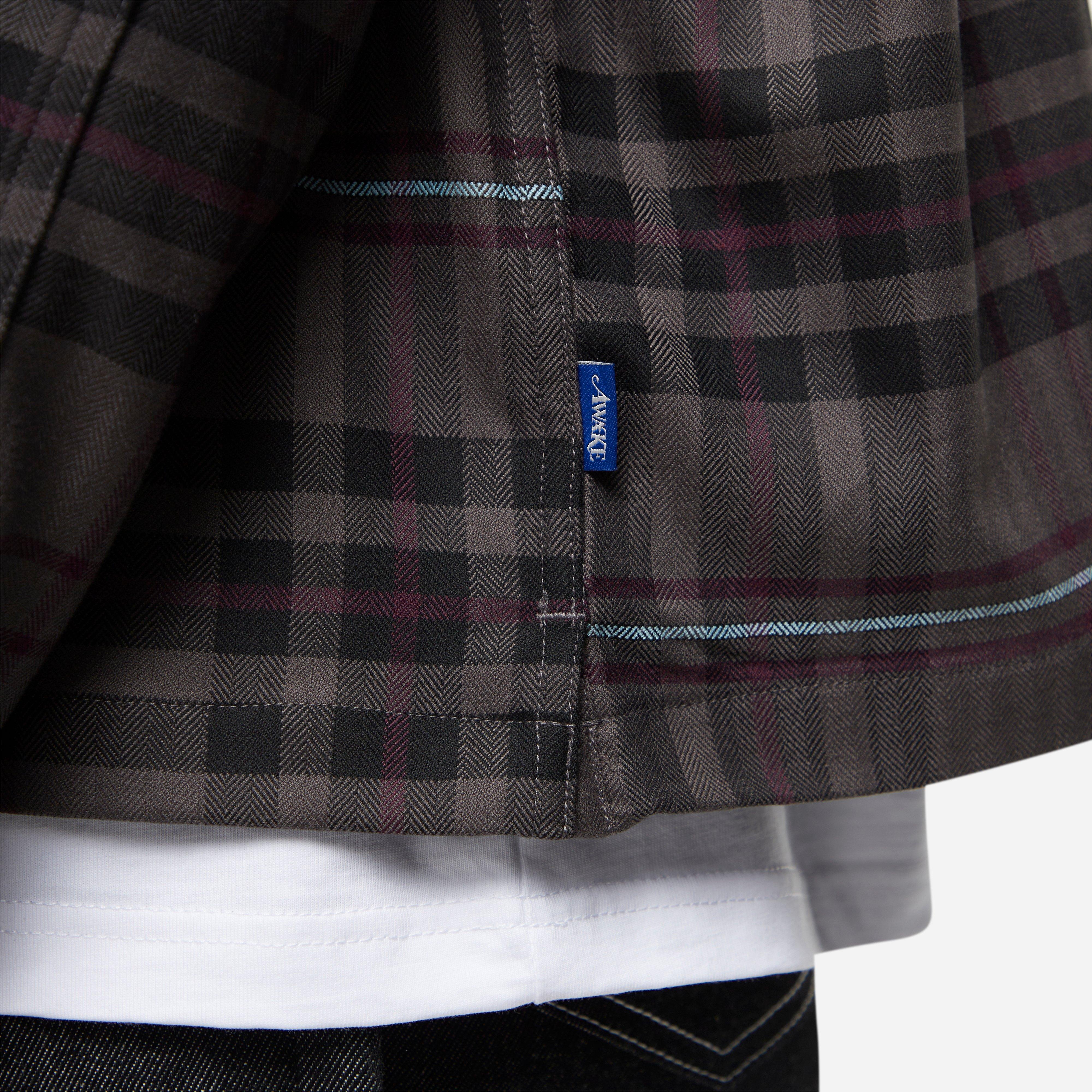 Awake NY Plaid Flannel Zip Shirt