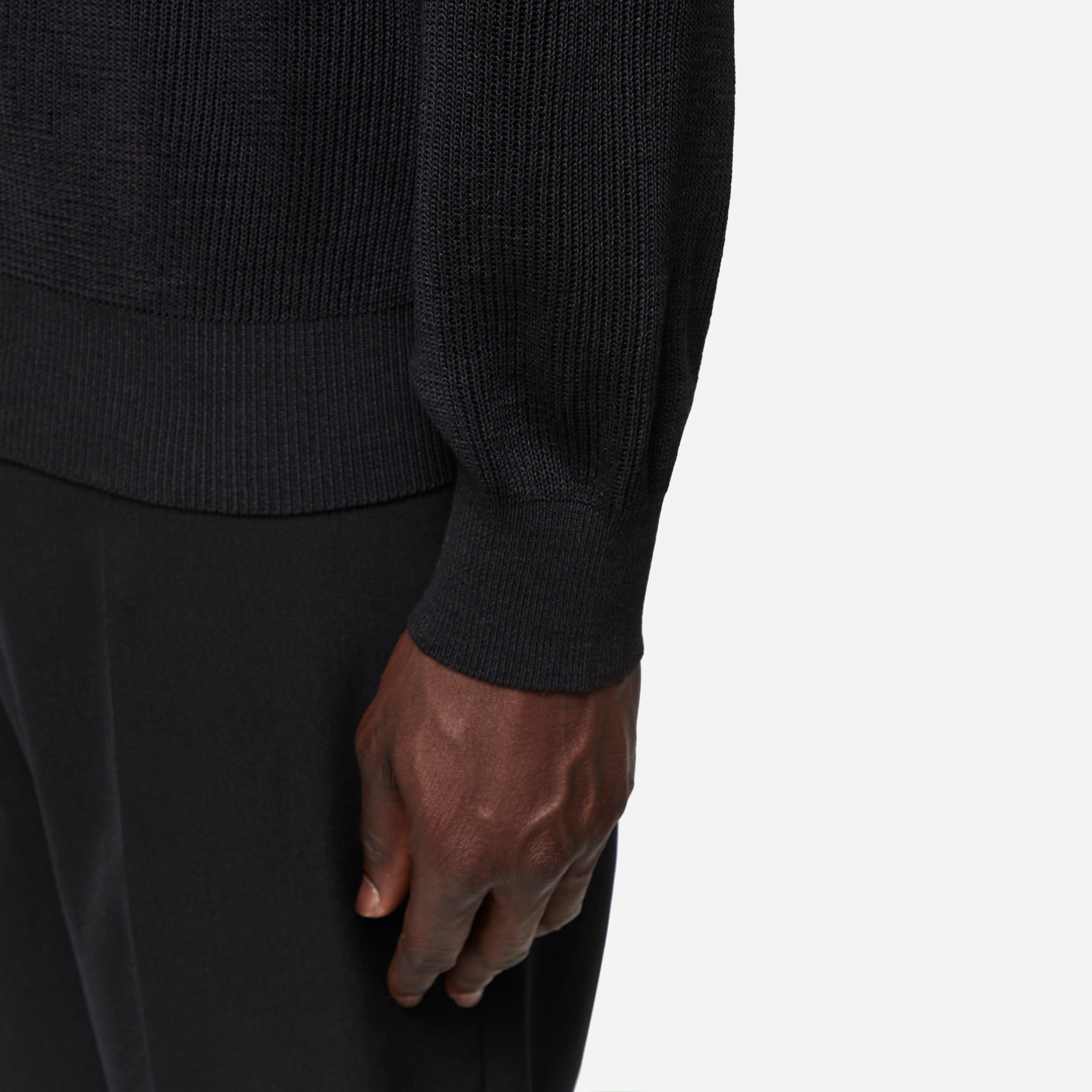 Auralee Flat Yarn Rib Knit Sweatshirt