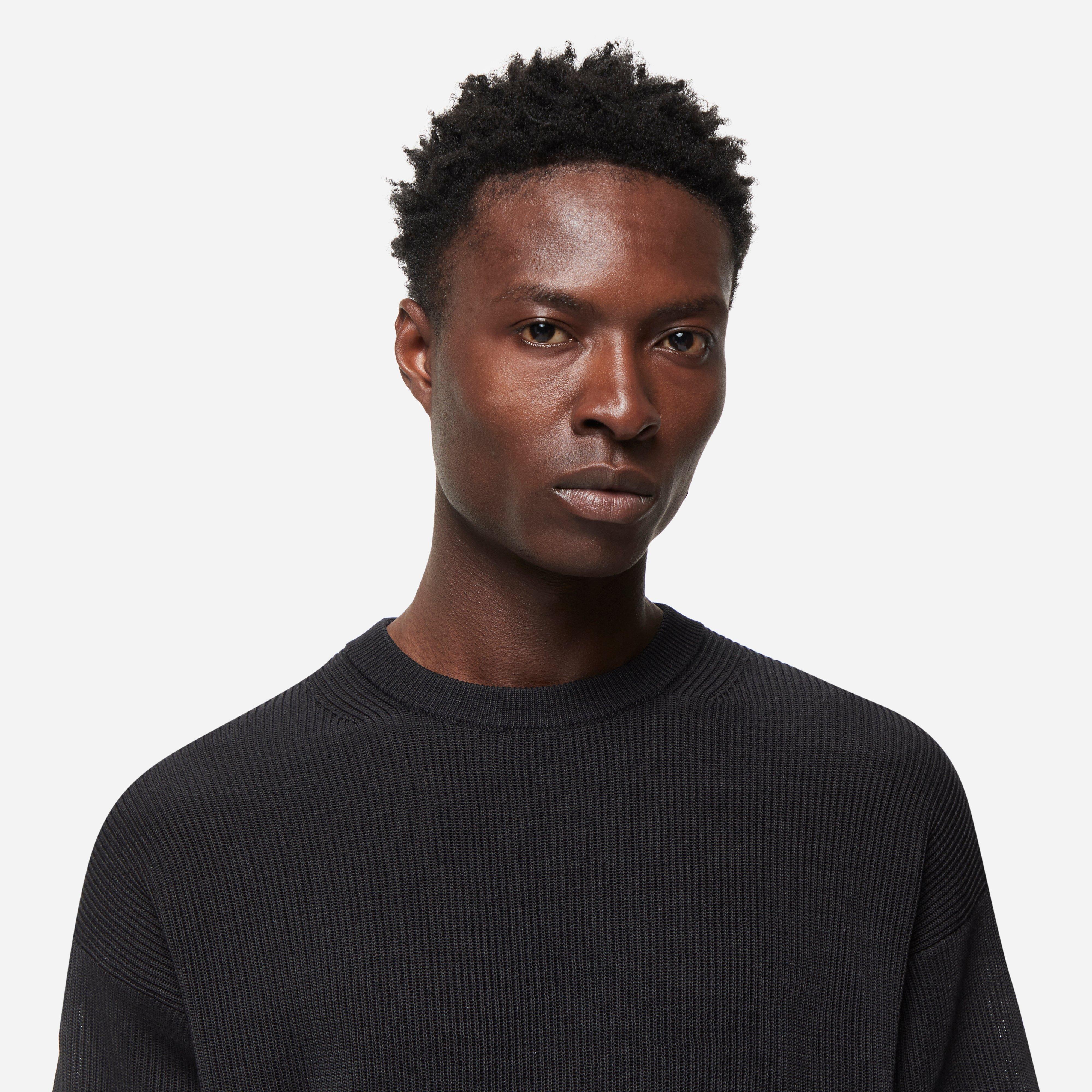 Auralee Flat Yarn Rib Knit Sweatshirt