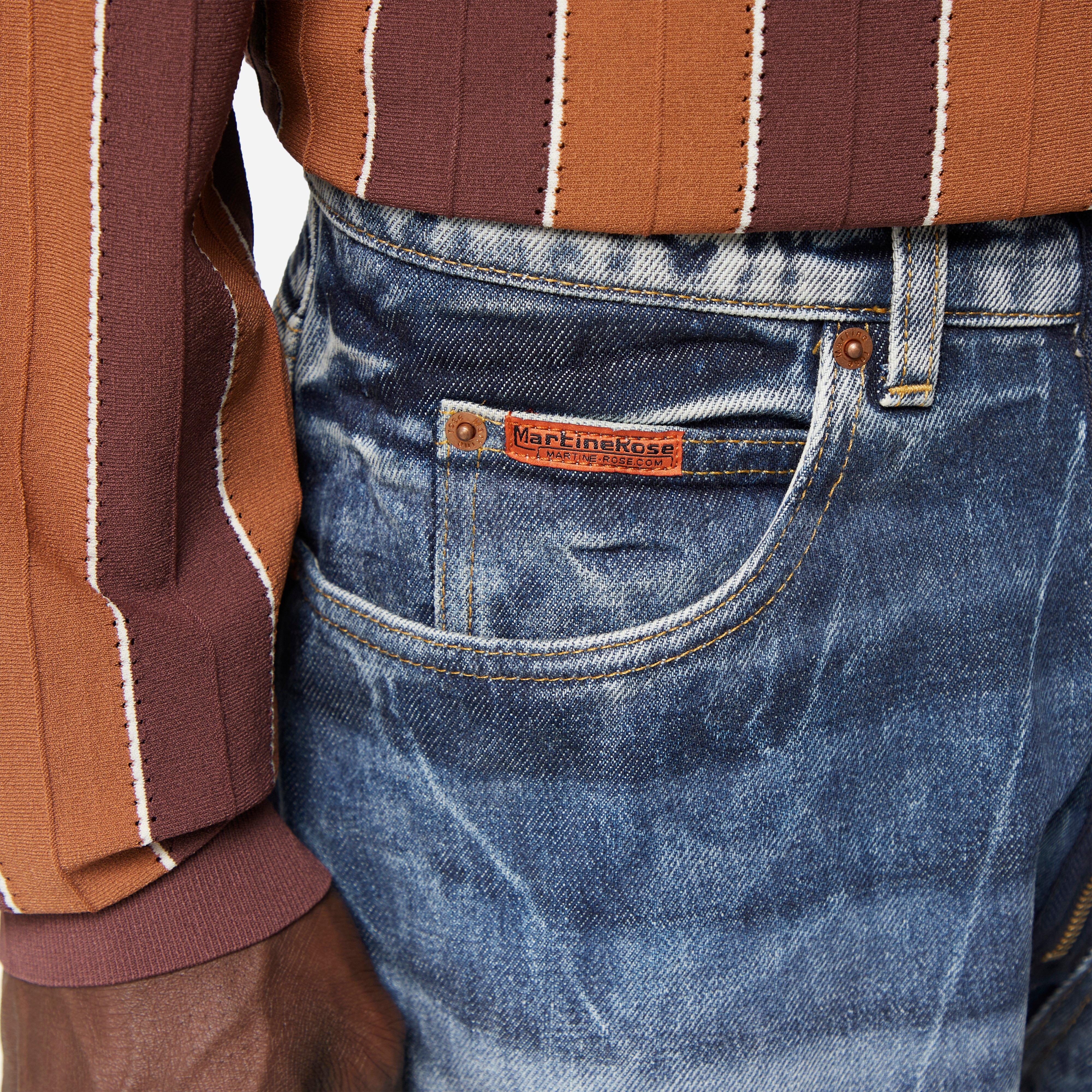 Martine Rose Zip Jean Shorts