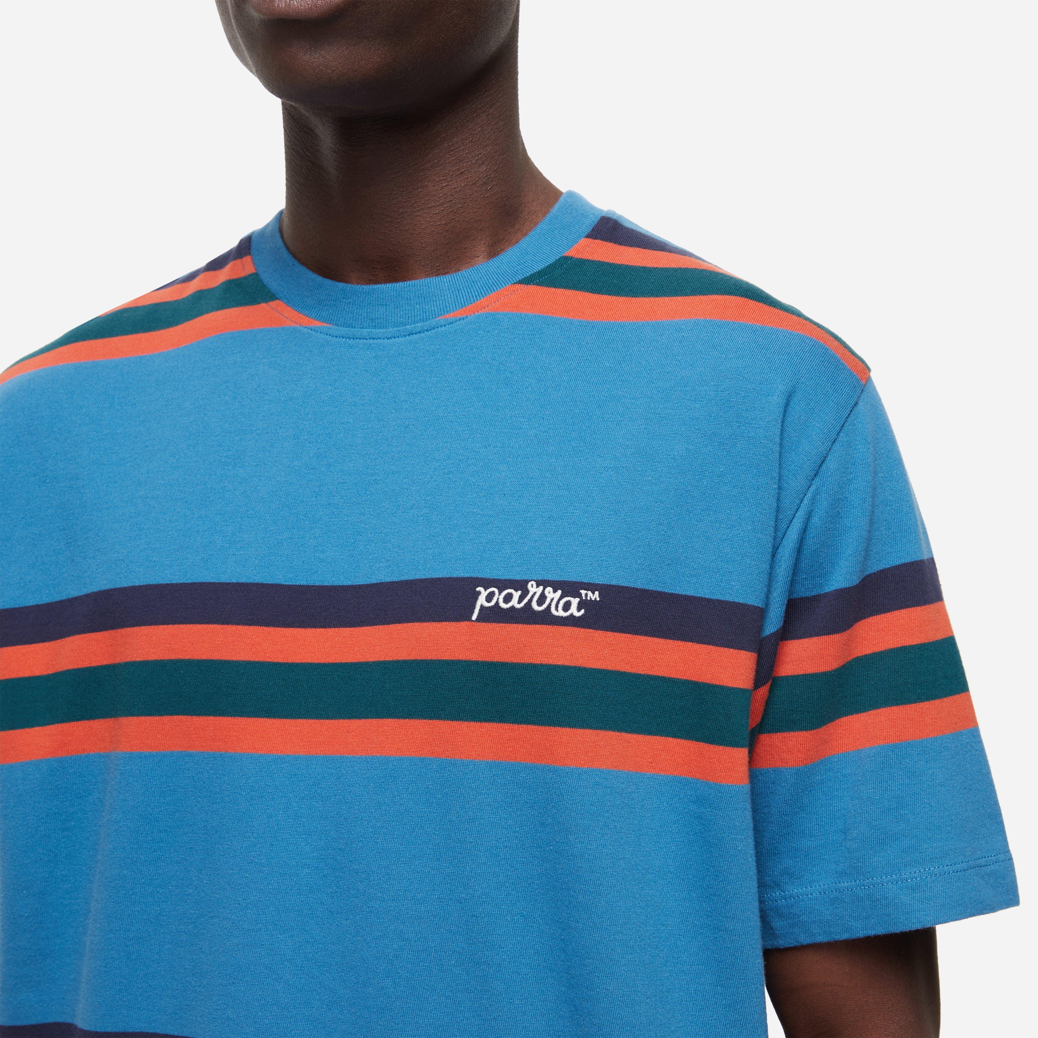 by Parra Script Striped T-Shirt