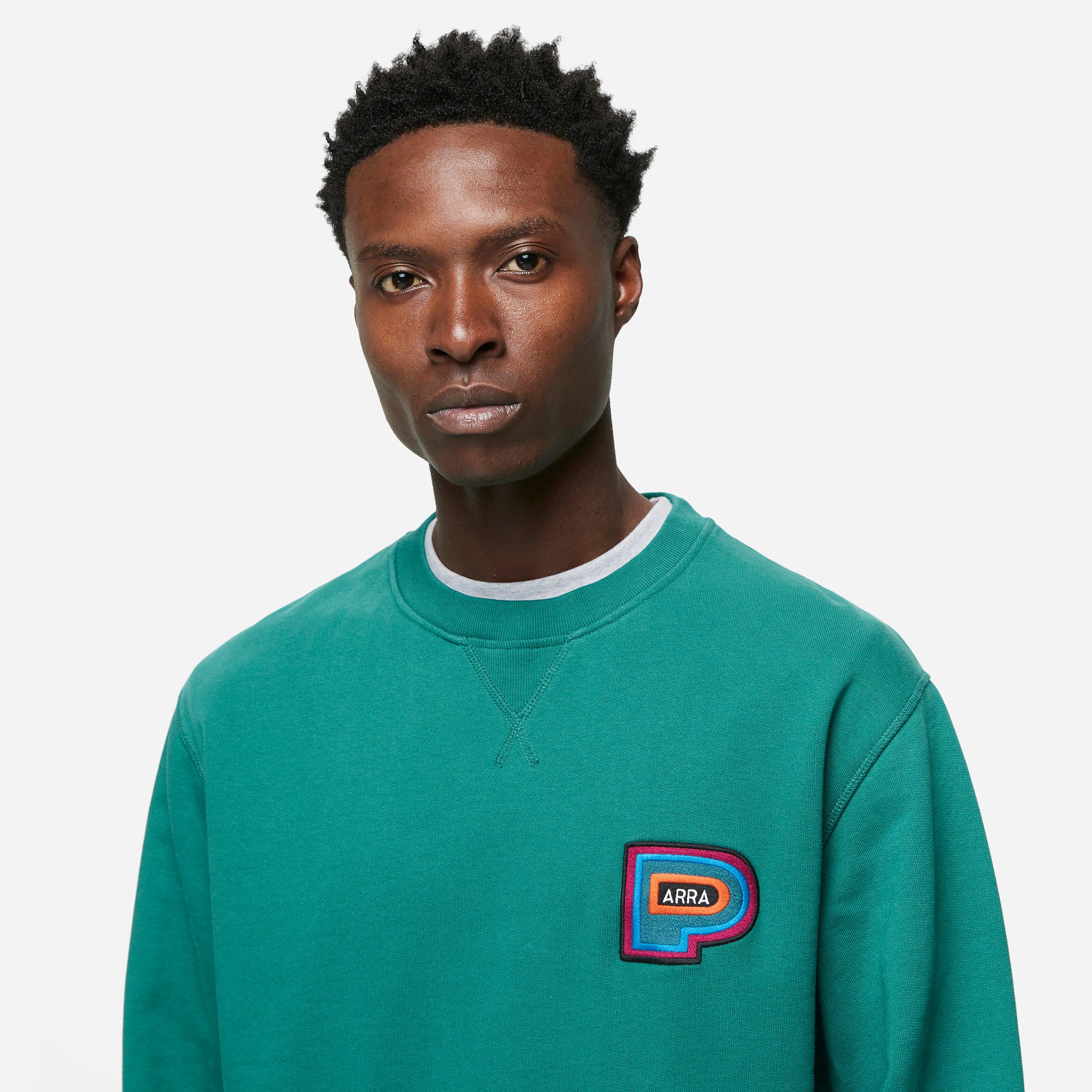 by Parra Repeat Pea Crew Neck Sweatshirt
