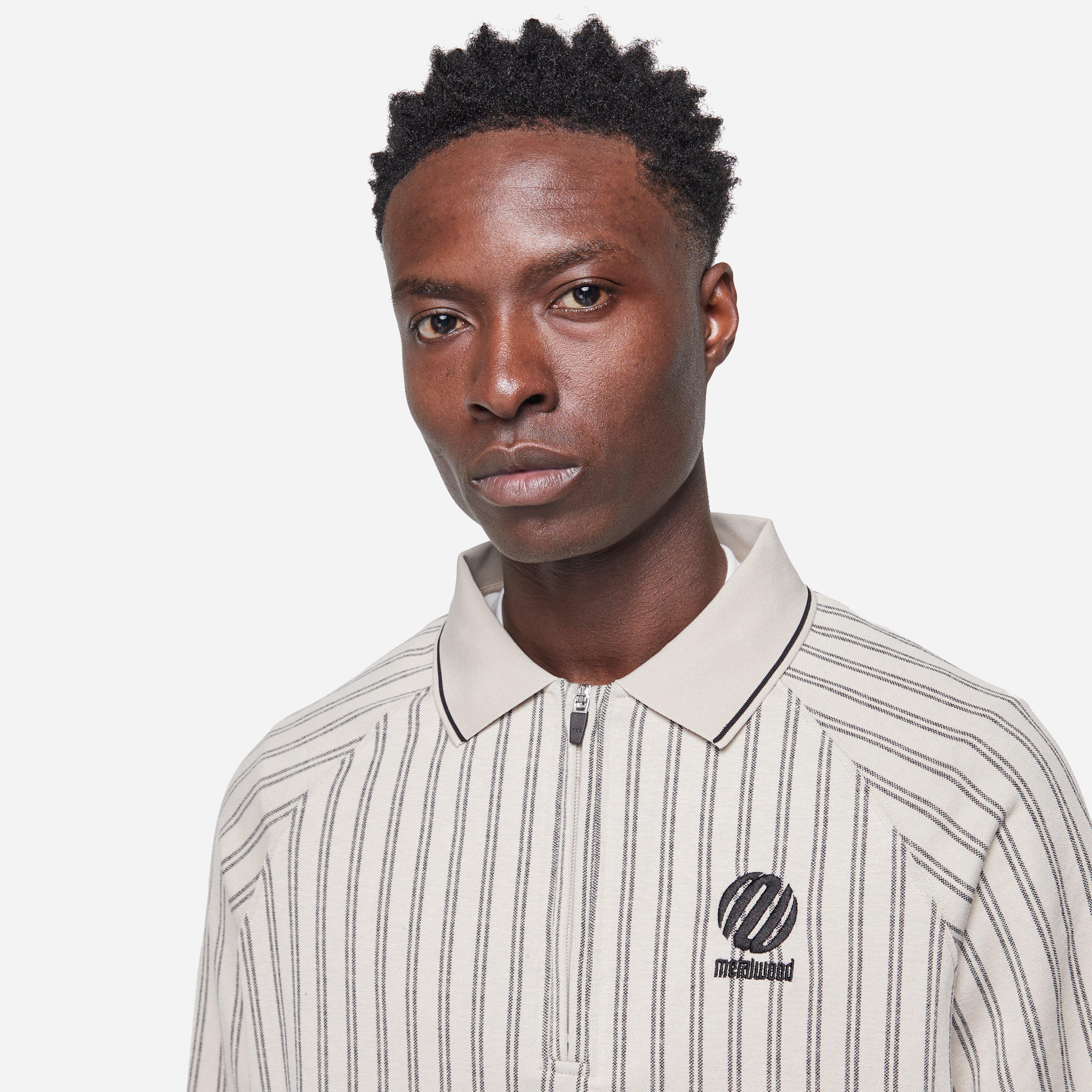 Metalwood Studio Ribbed LS Polo Shirt