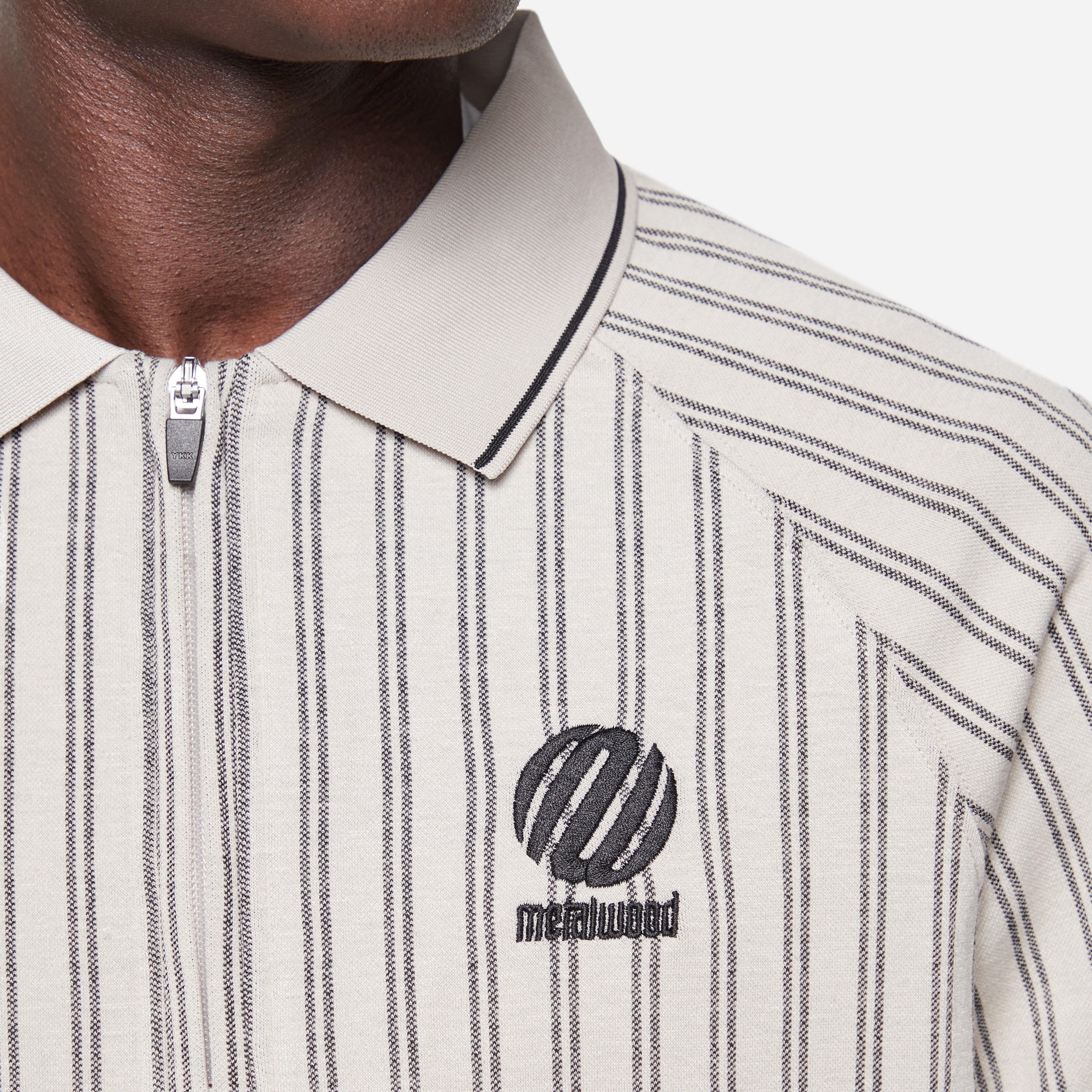 Metalwood Studio Ribbed LS Polo Shirt