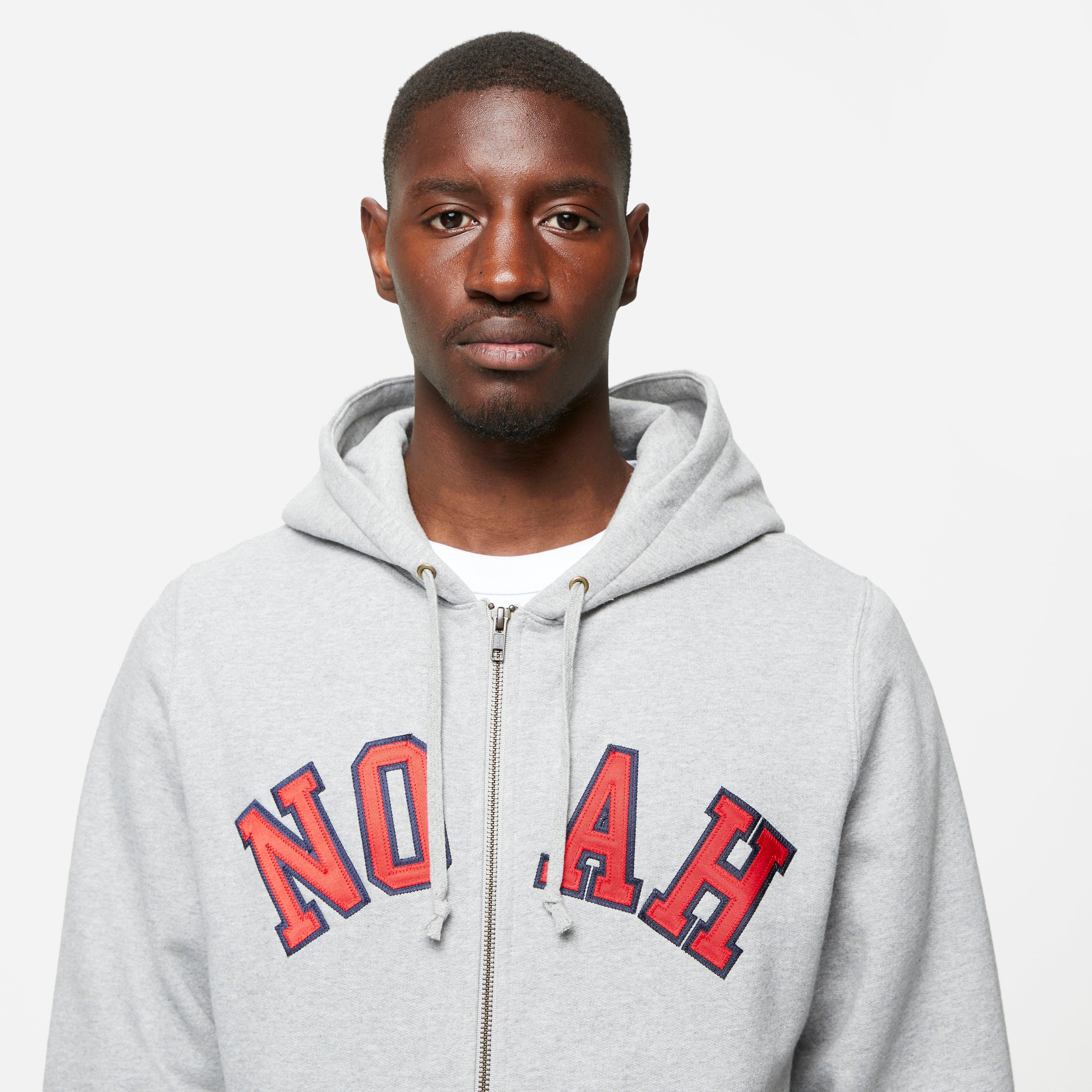 Noah Arch Appliqué Zip-Up Hoodie Noah - Arch Applique Zip Up Hoodie in Heather Grey – Stoy