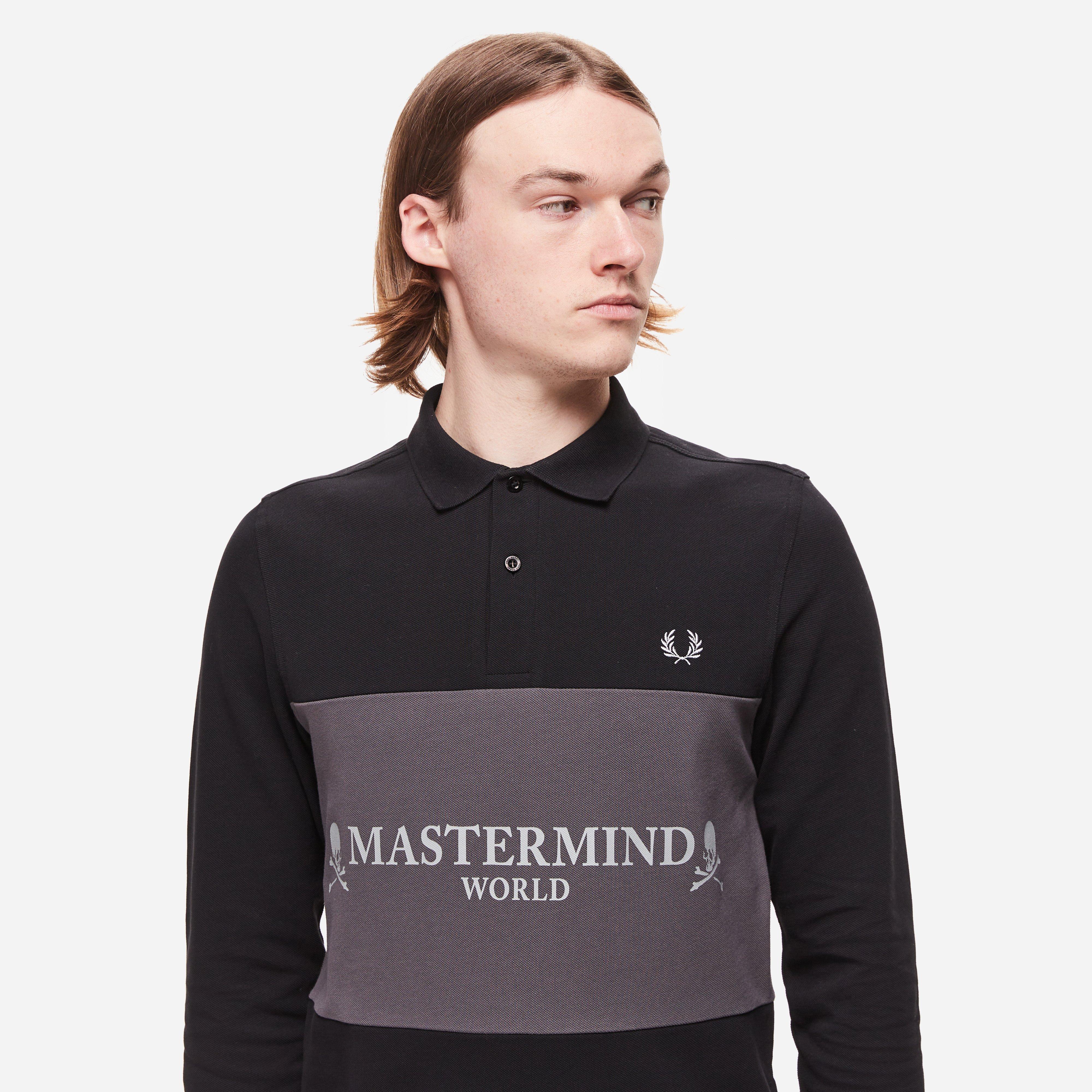 Fred Perry X Mastermind Cut And Sew Polo Shirt