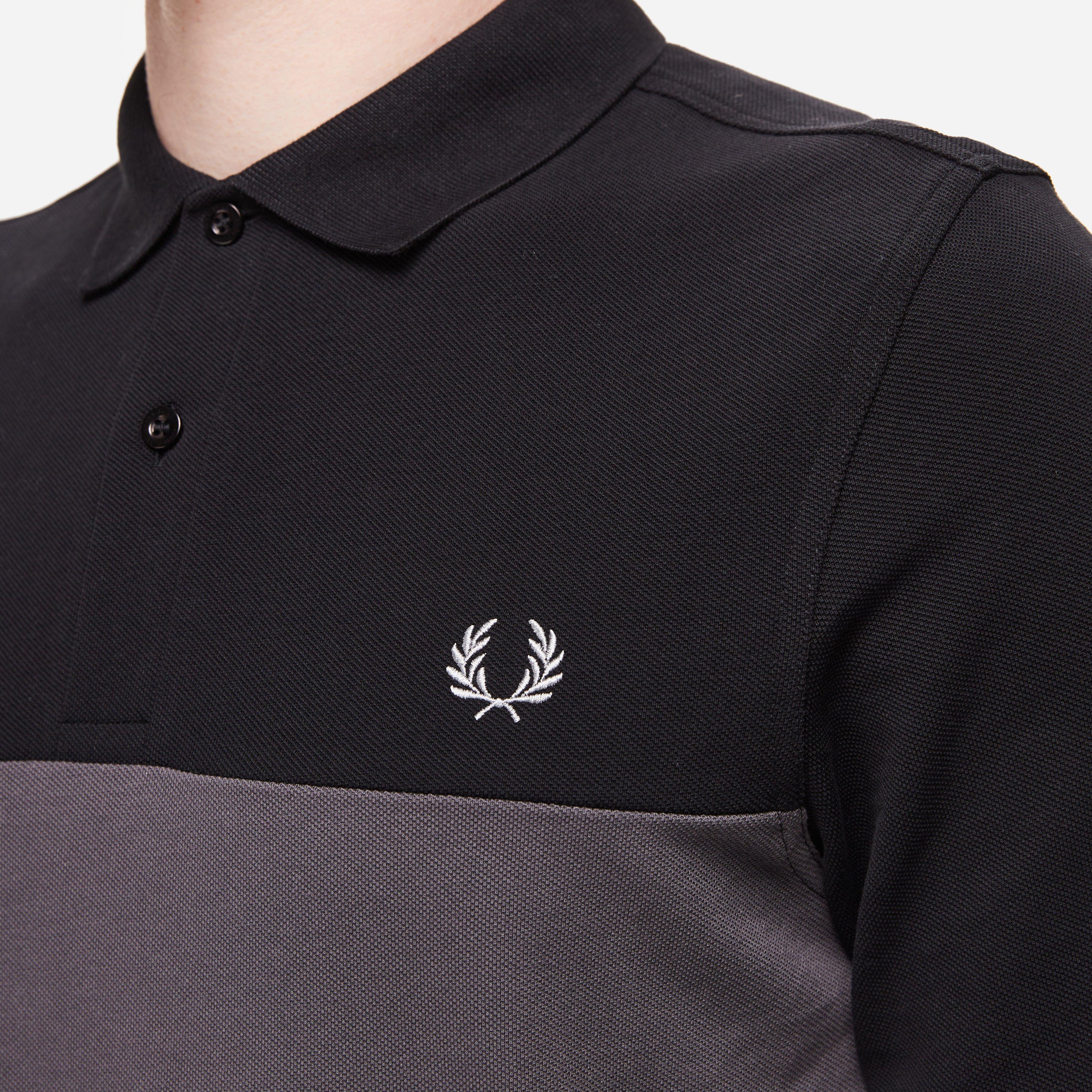 Fred Perry X Mastermind Cut And Sew Polo Shirt