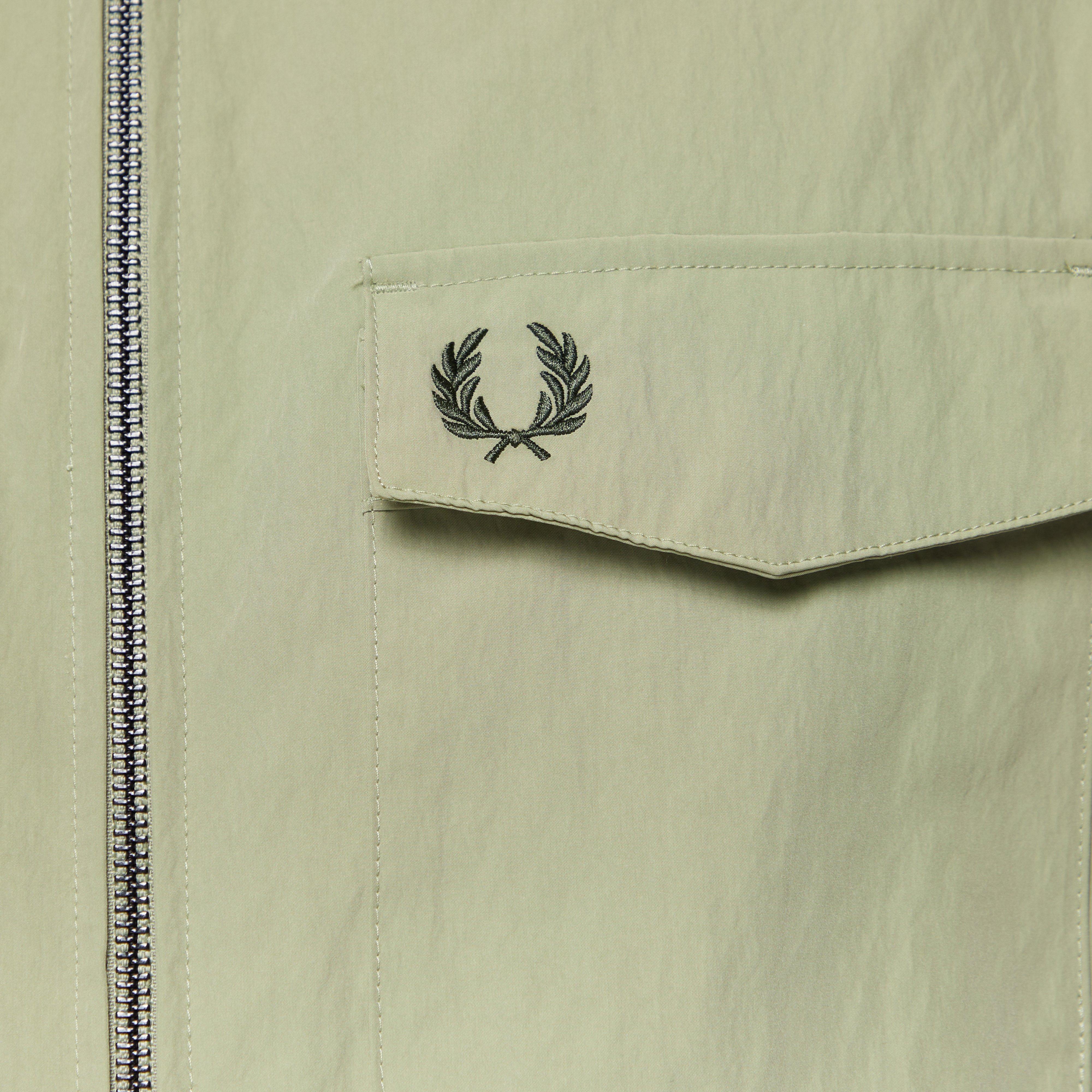 Fred Perry Textured Zip Through Overshirt