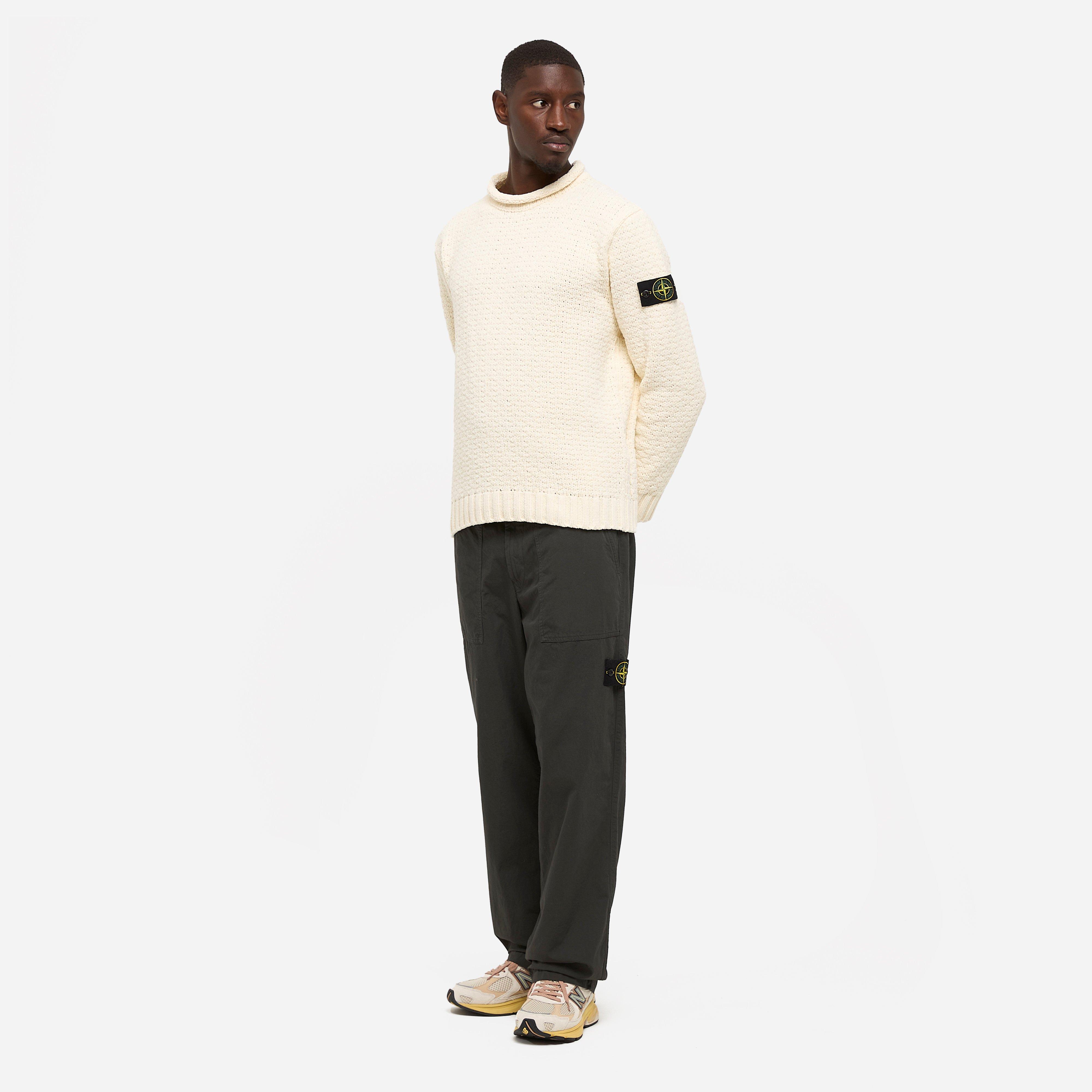 Stone Island Chenille Mock Neck Sweatshirt