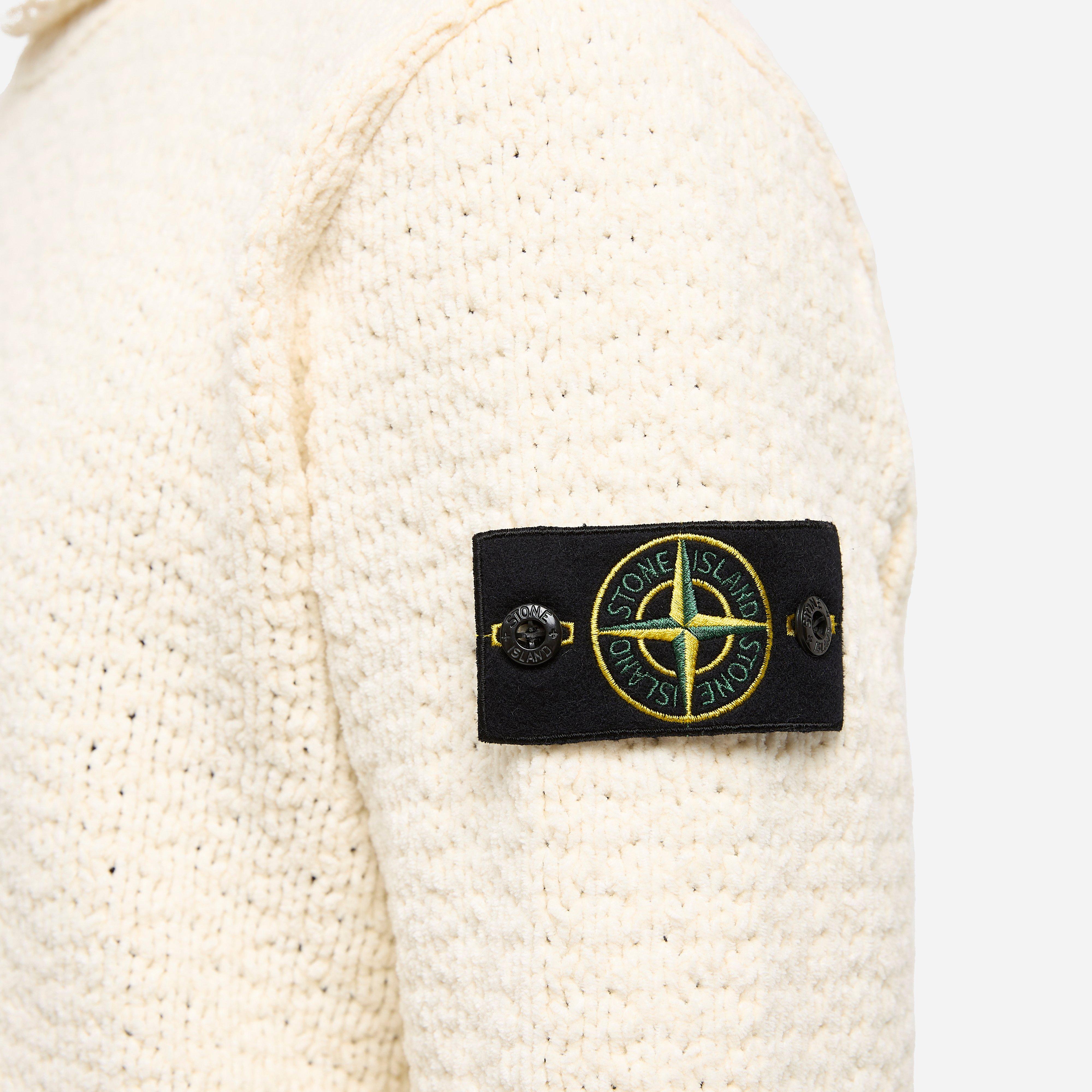 Stone Island Chenille Mock Neck Sweatshirt