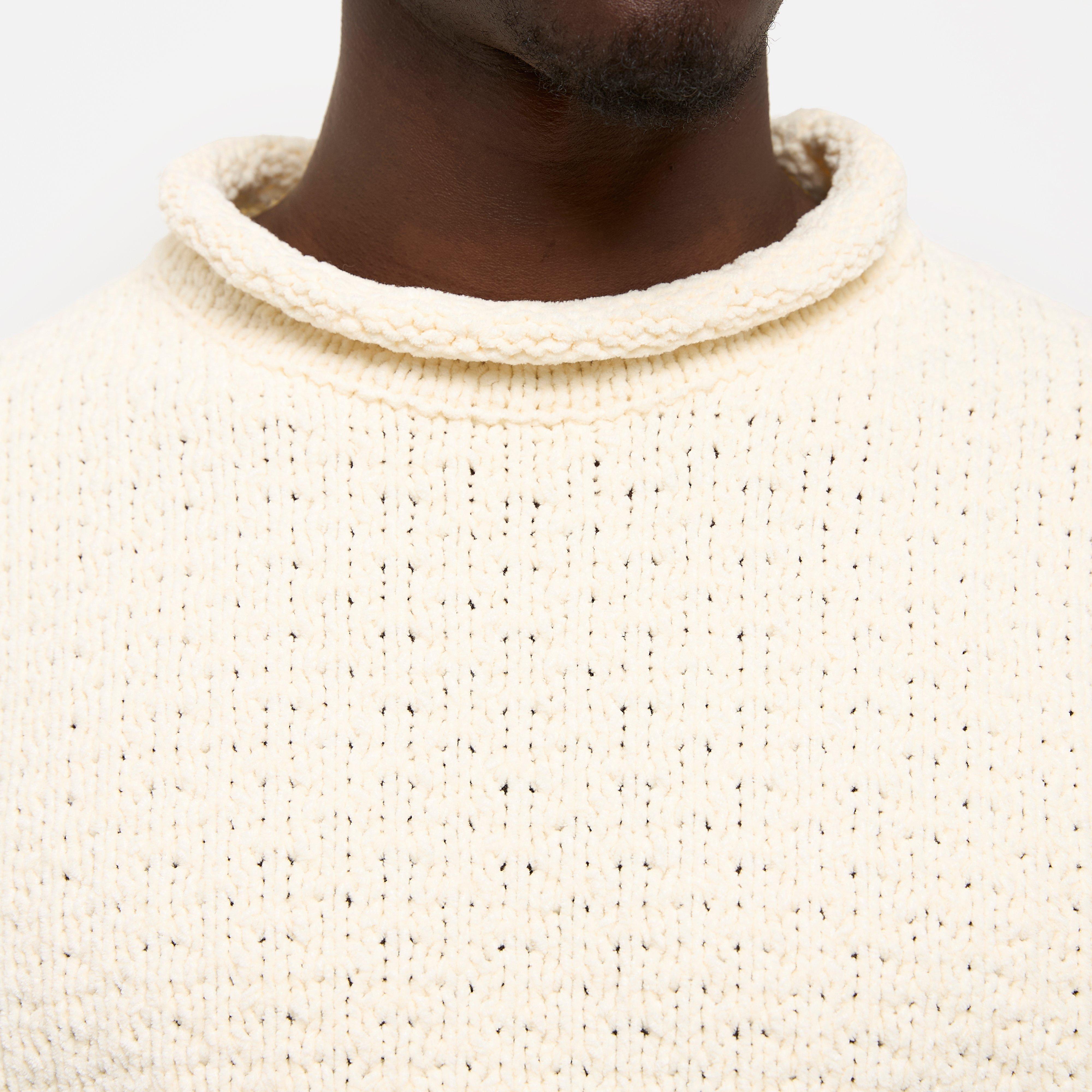 Stone Island Chenille Mock Neck Sweatshirt