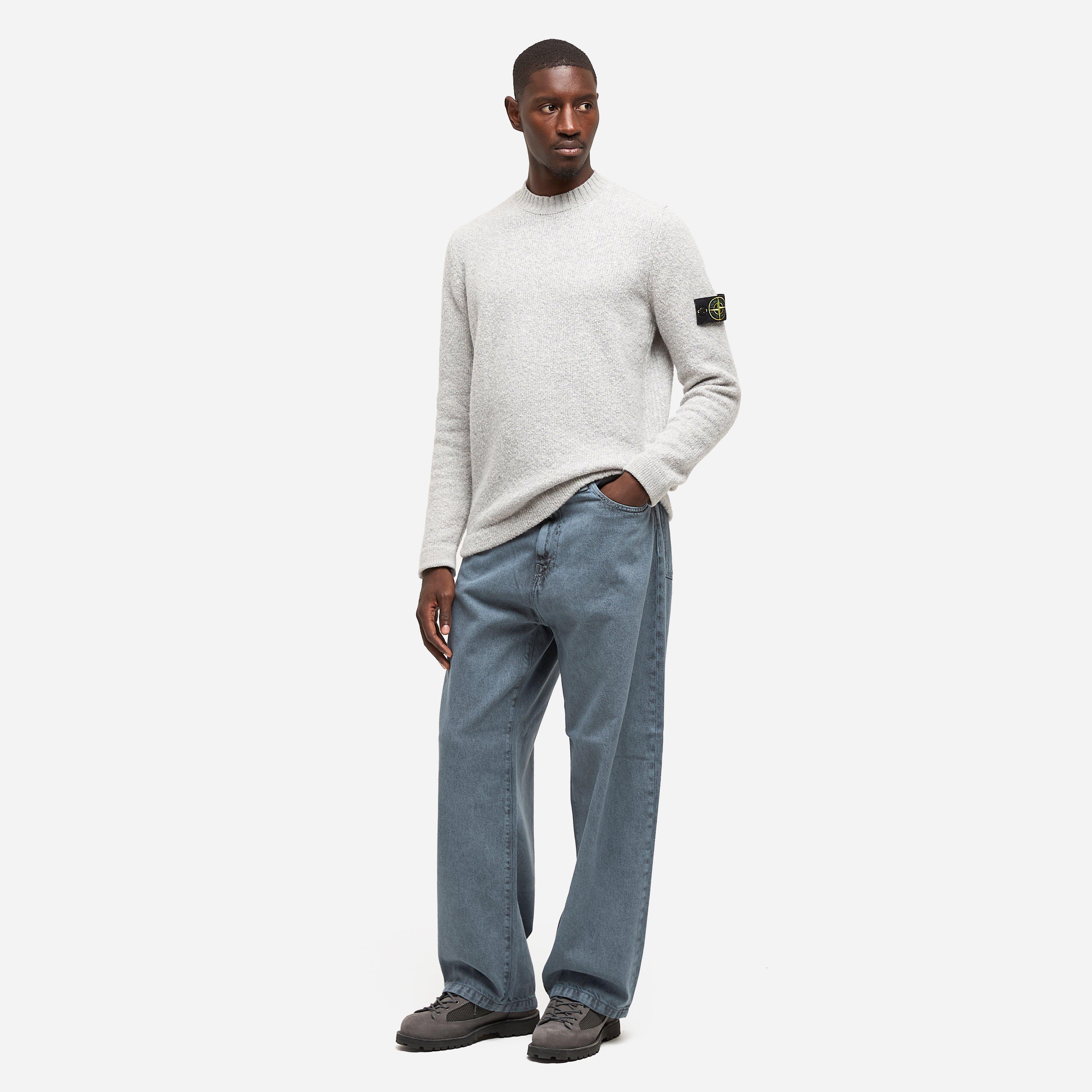 Stone Island Brushed Knit Crewneck Sweatshirt