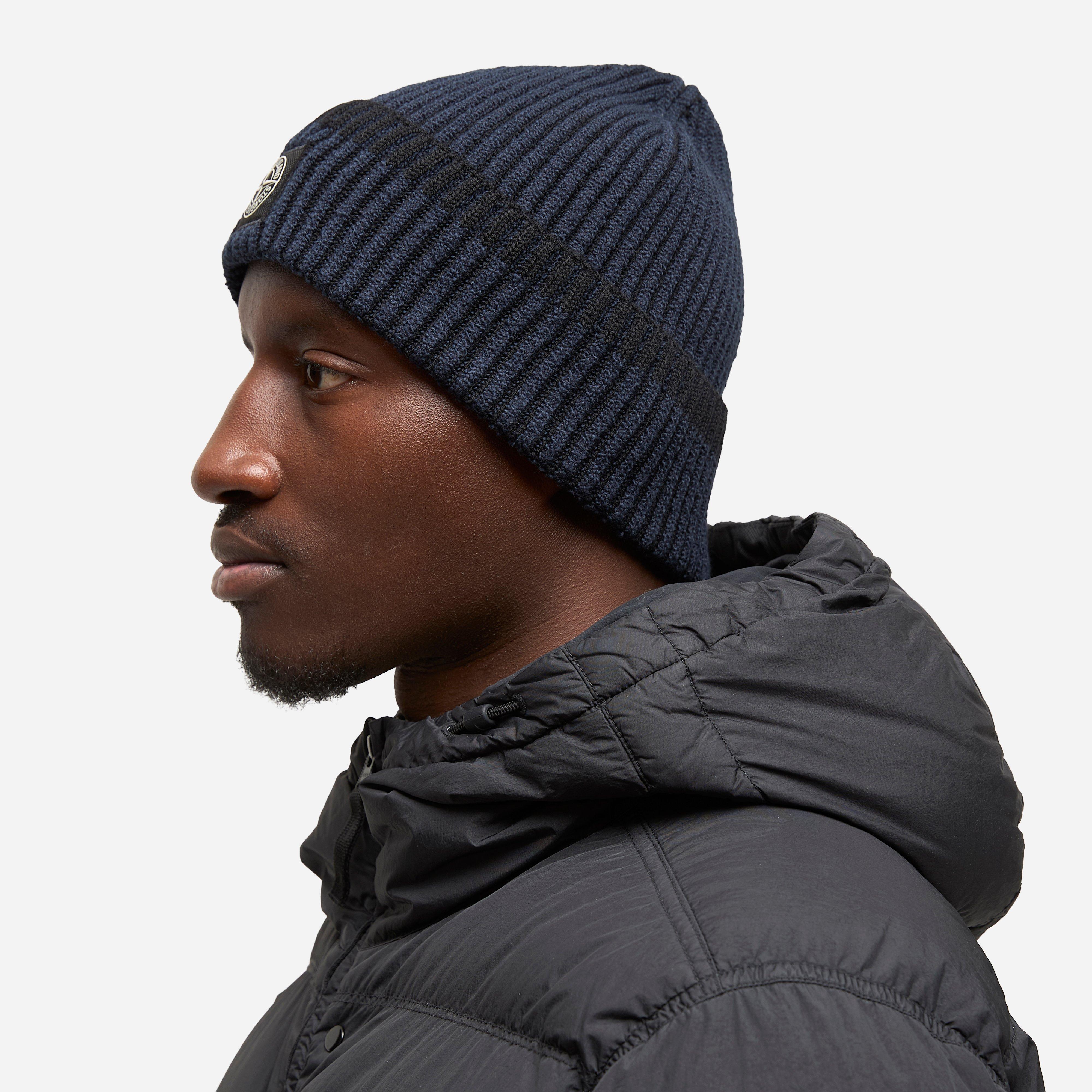 Stone Island Rib Knit Beanie