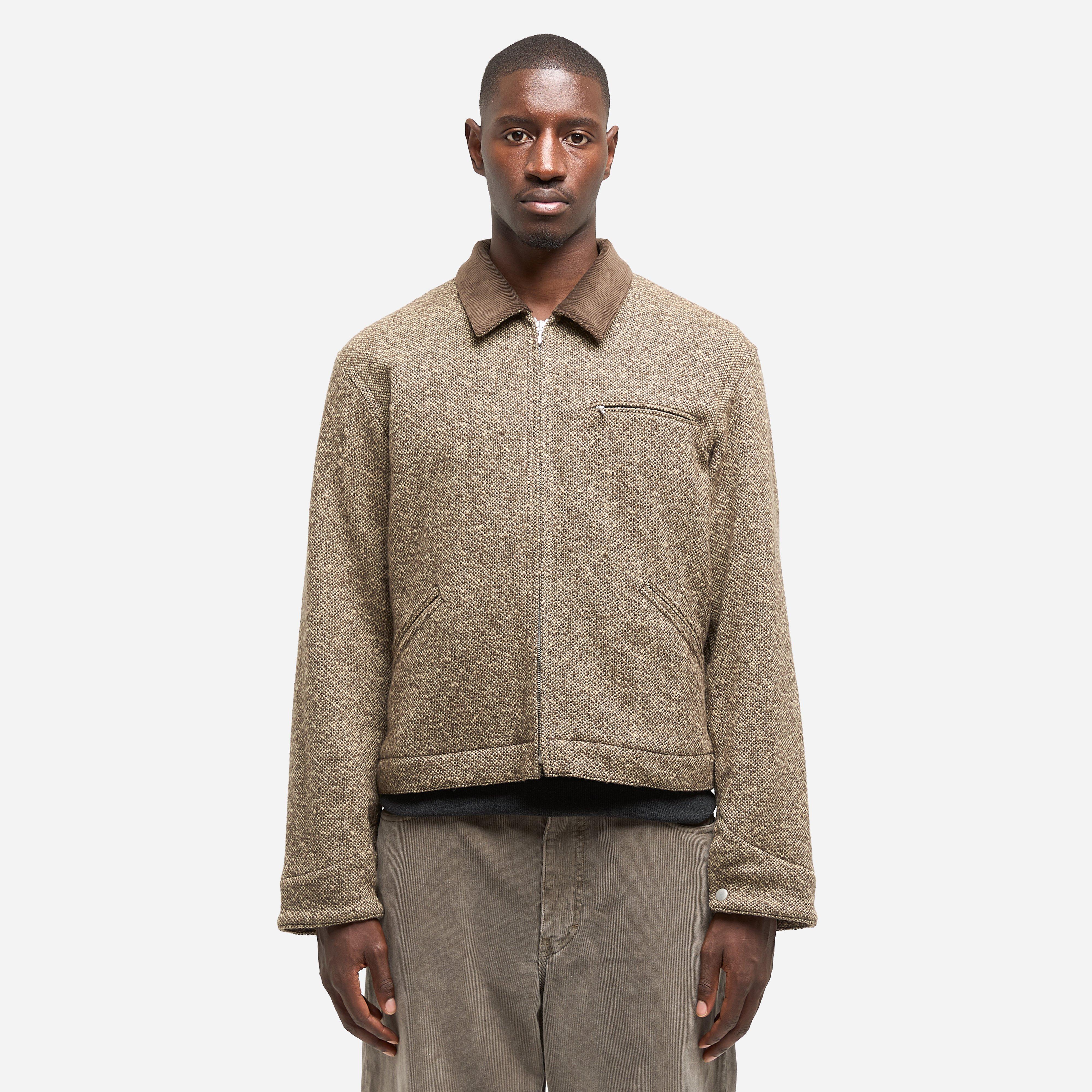 Brown Auralee Tweed Zip Blouson | HIP