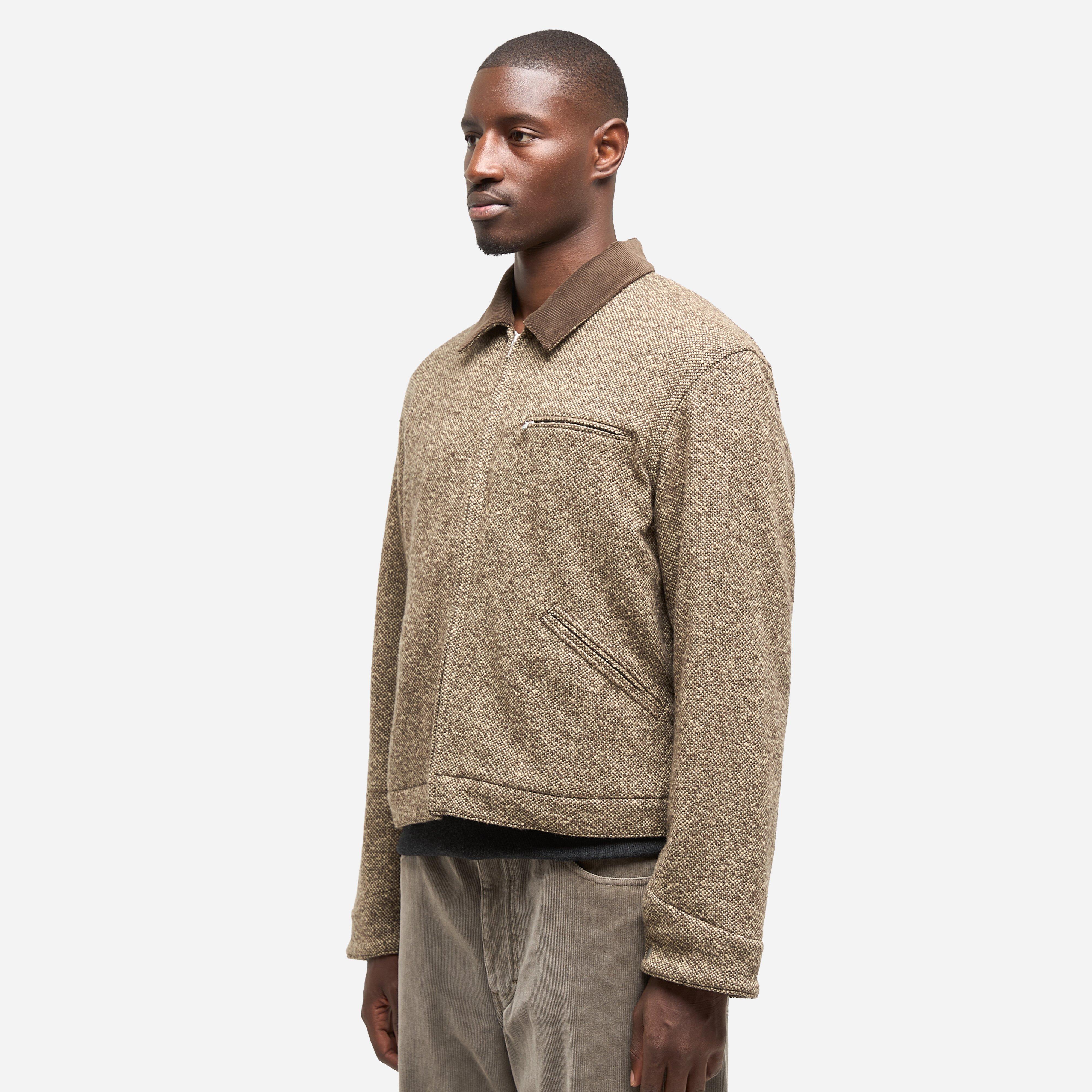 AURALEE SPUN TWEED ZIP BLOUSON サイズ5 AURALEE オーラリー HOMESPUN TWEED ZIP BLOUSON サイズ5 A25AB01HT