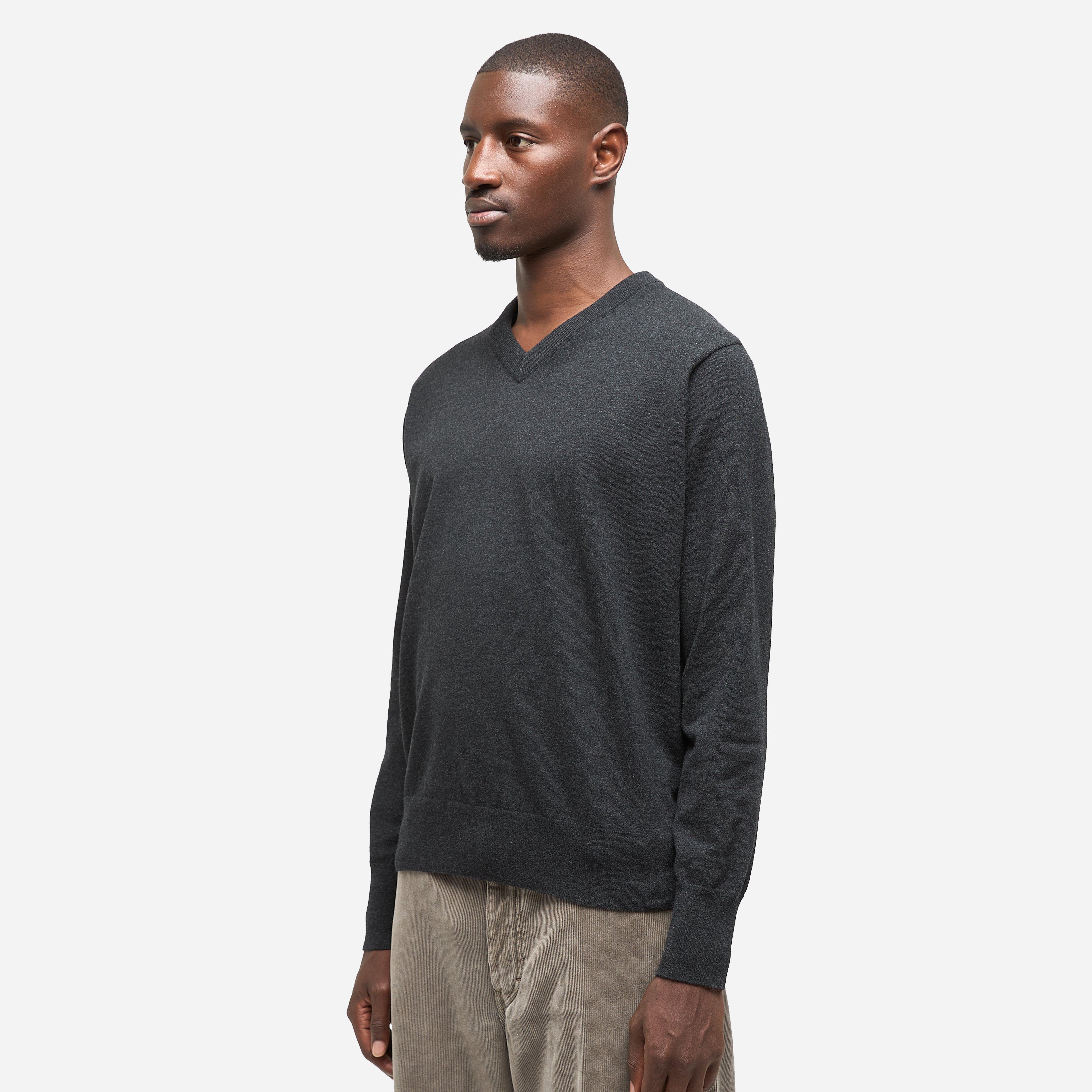 Auralee High Twist V Neck Sweatshirt