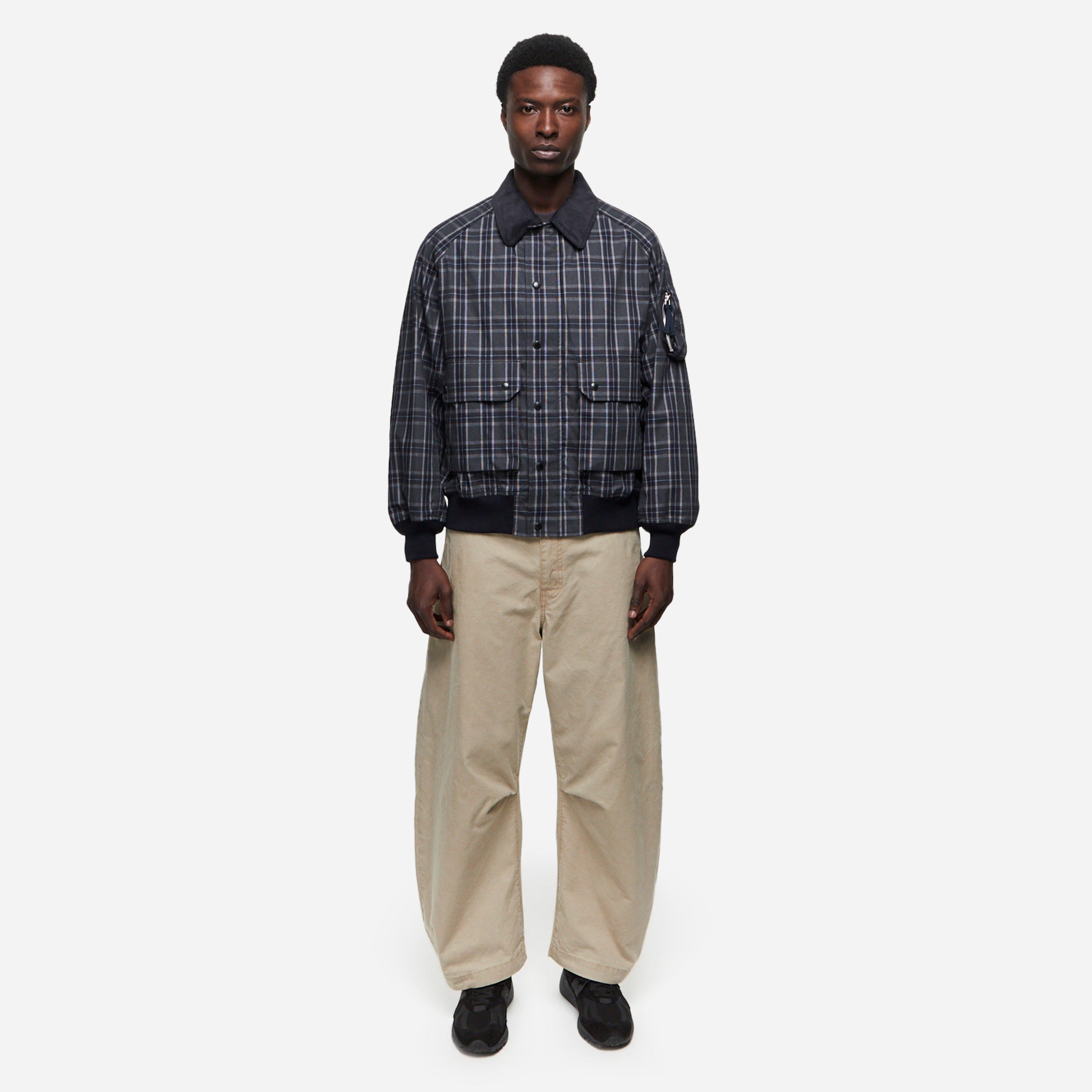 Comme des Garcons HOMME Pique Check Bomber Jacket