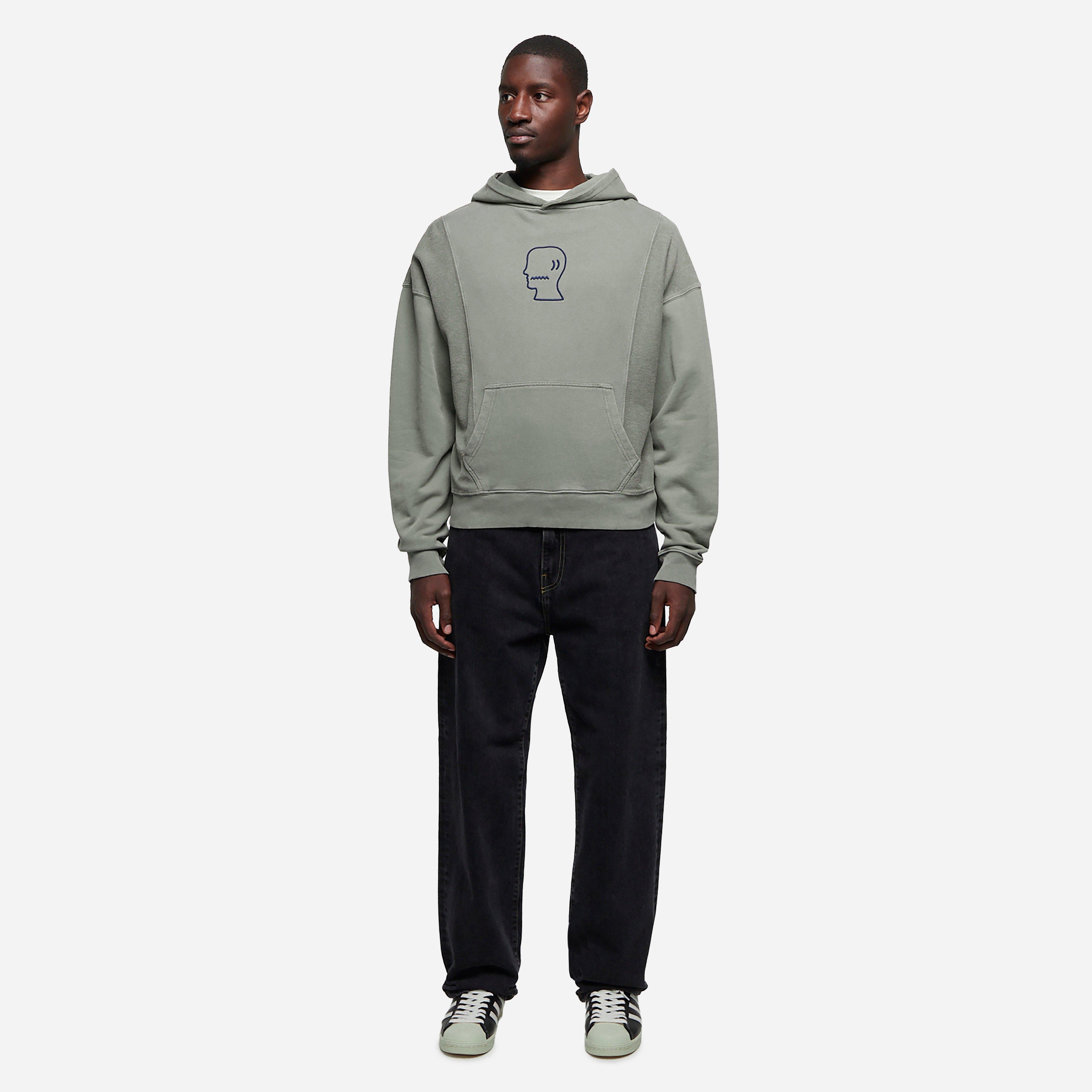 Brain Dead Mendoza Cropped Hoodie