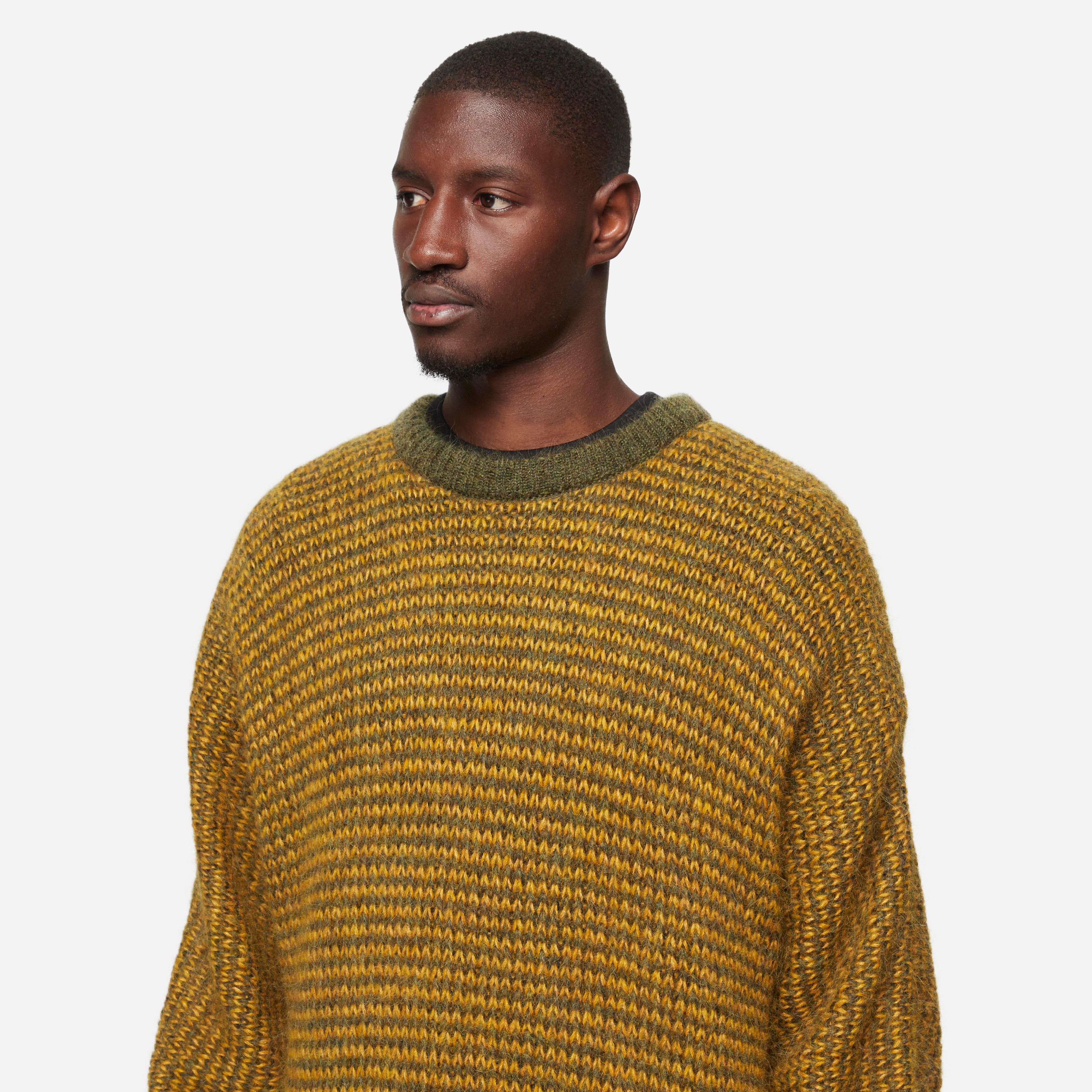 YMC Black Palm Mohair Knit