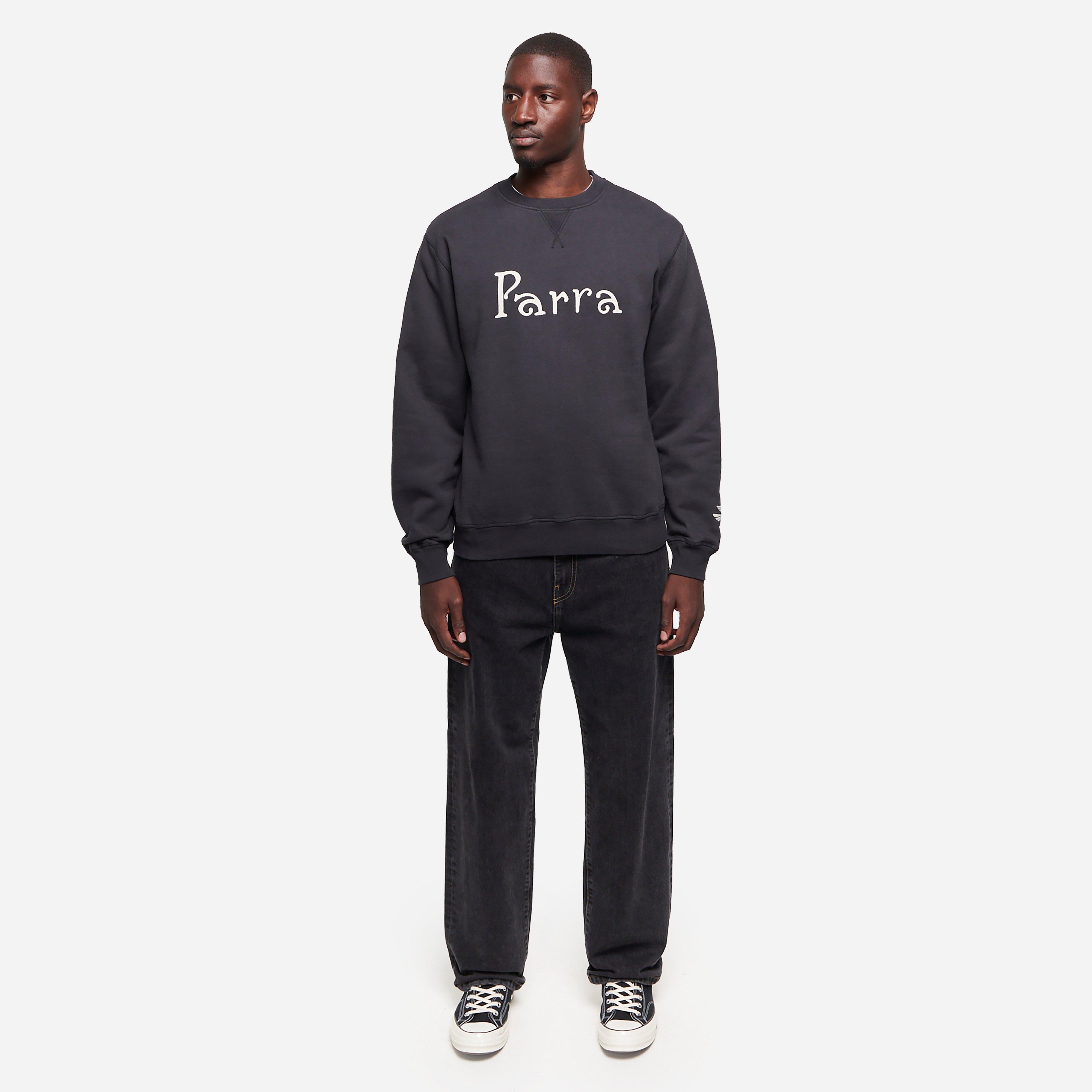 by Parra Weird Traditional Logo Crewneck Sweatshirt