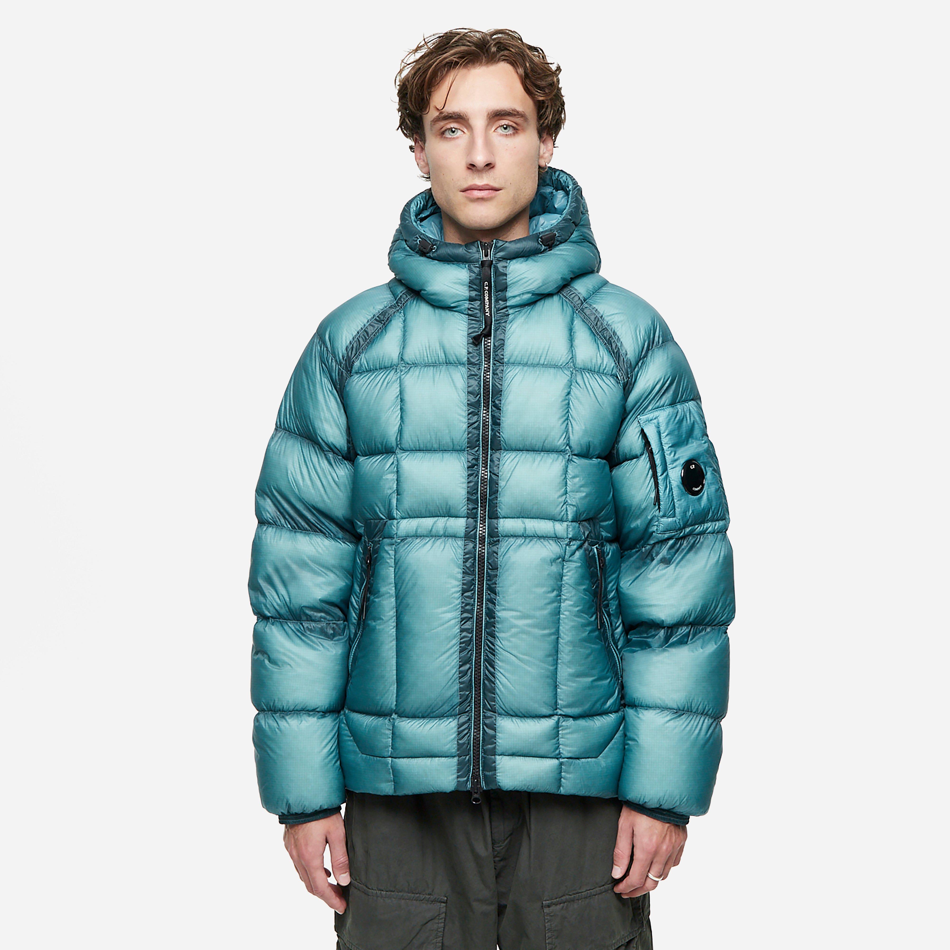 Blue C.P. Company D.D Shell Hooded Down Puffer Jacket | HIP