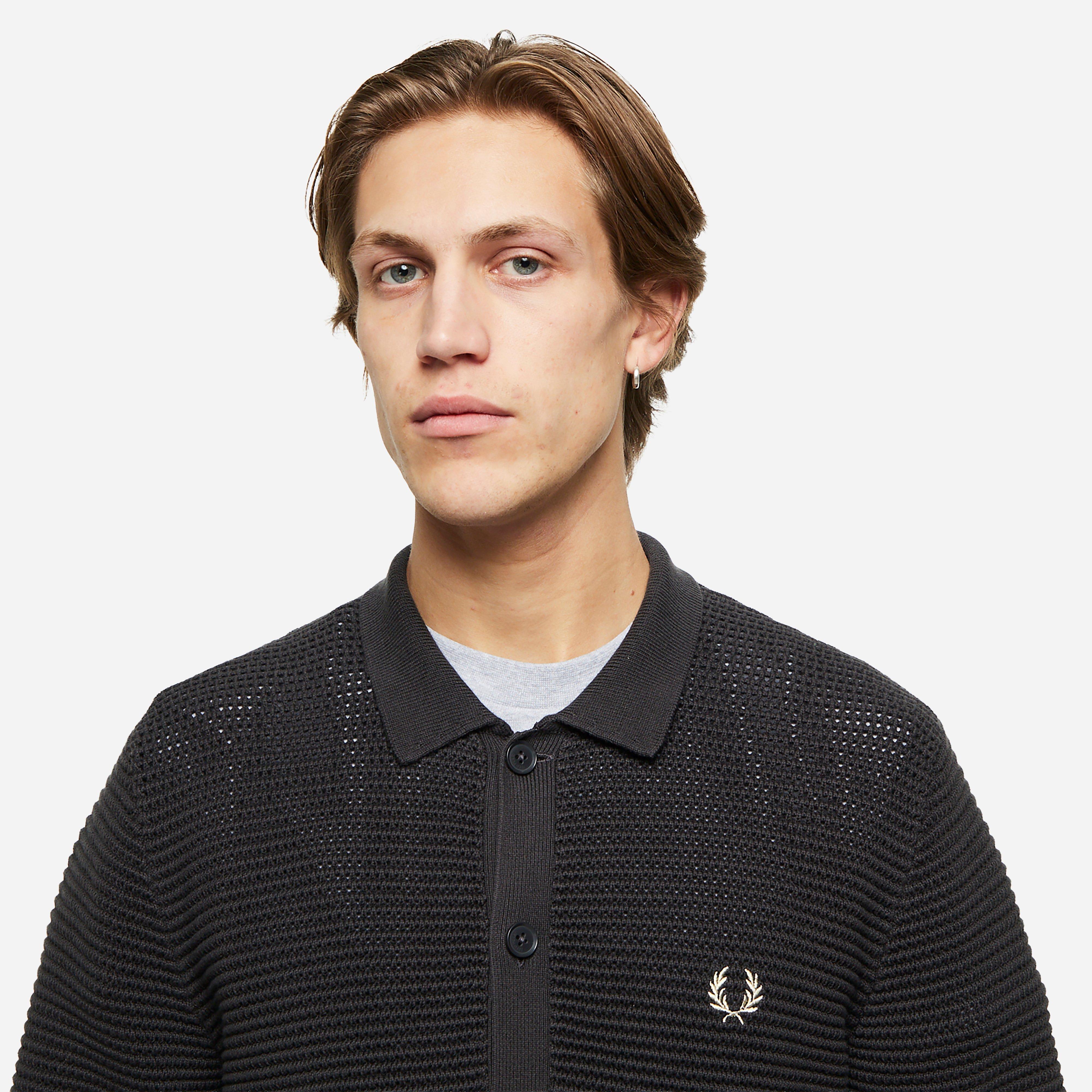 Fred Perry Pointelle Cardigan