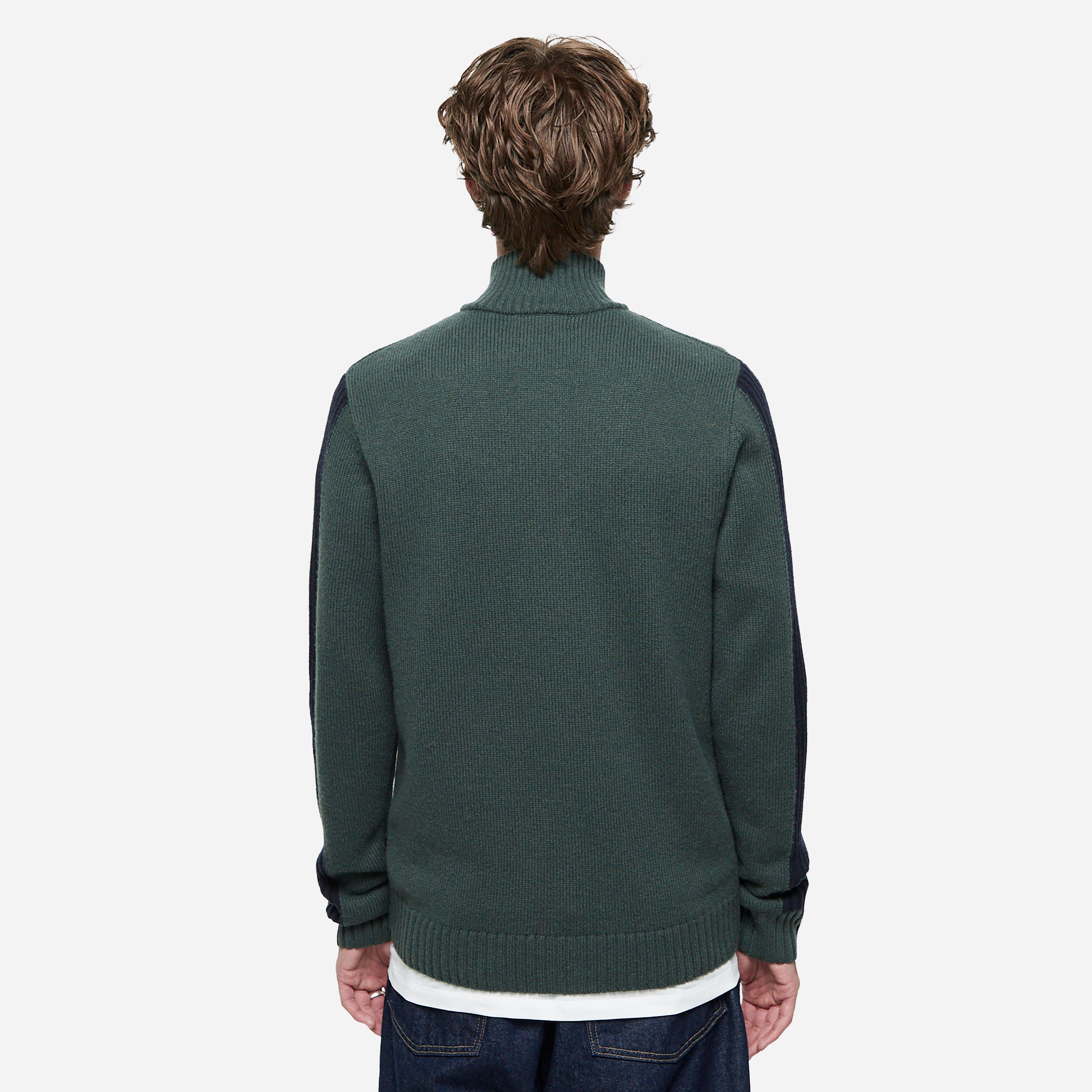 Fred Perry Ribbed Sleeve Zip Cardigan