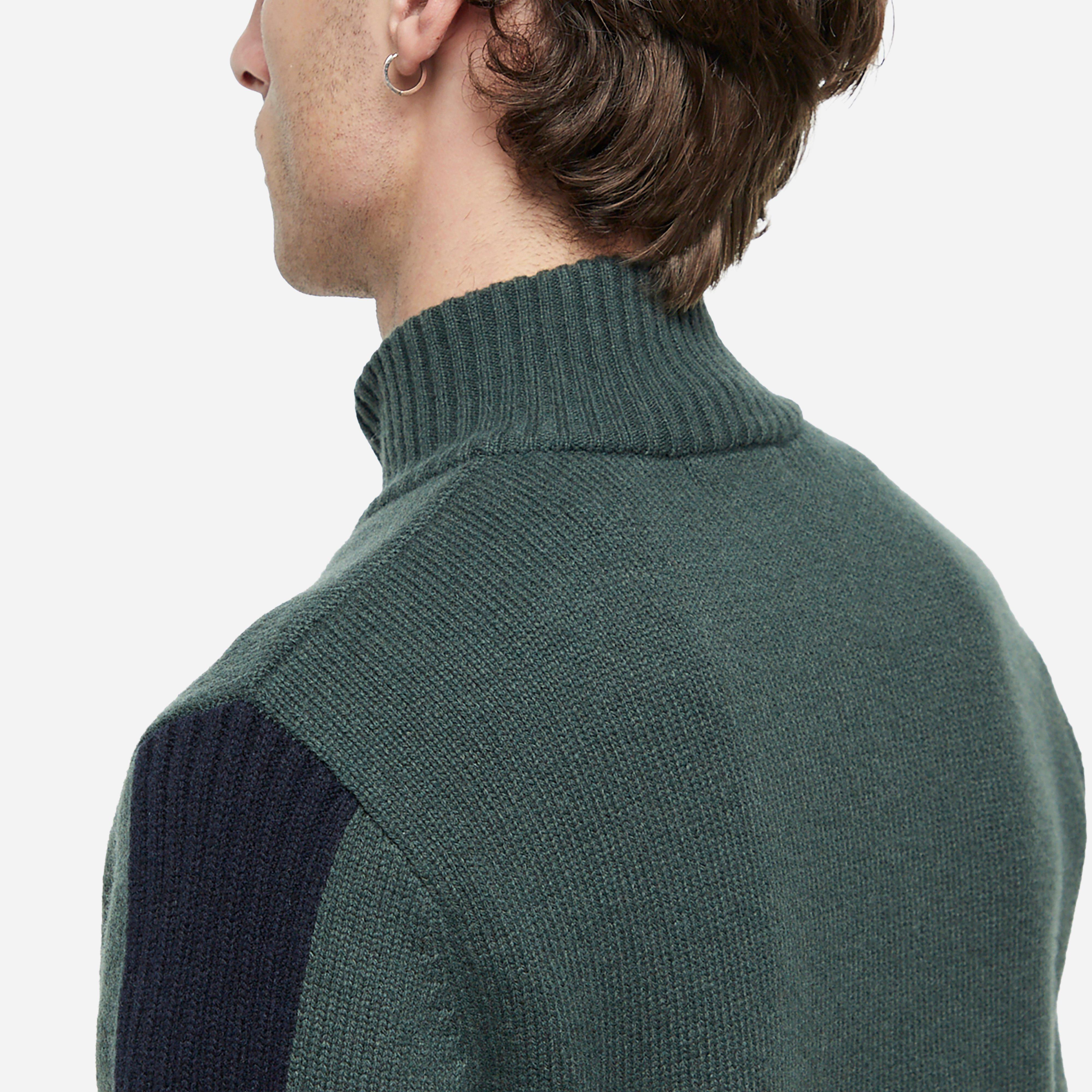 Fred Perry Ribbed Sleeve Zip Cardigan