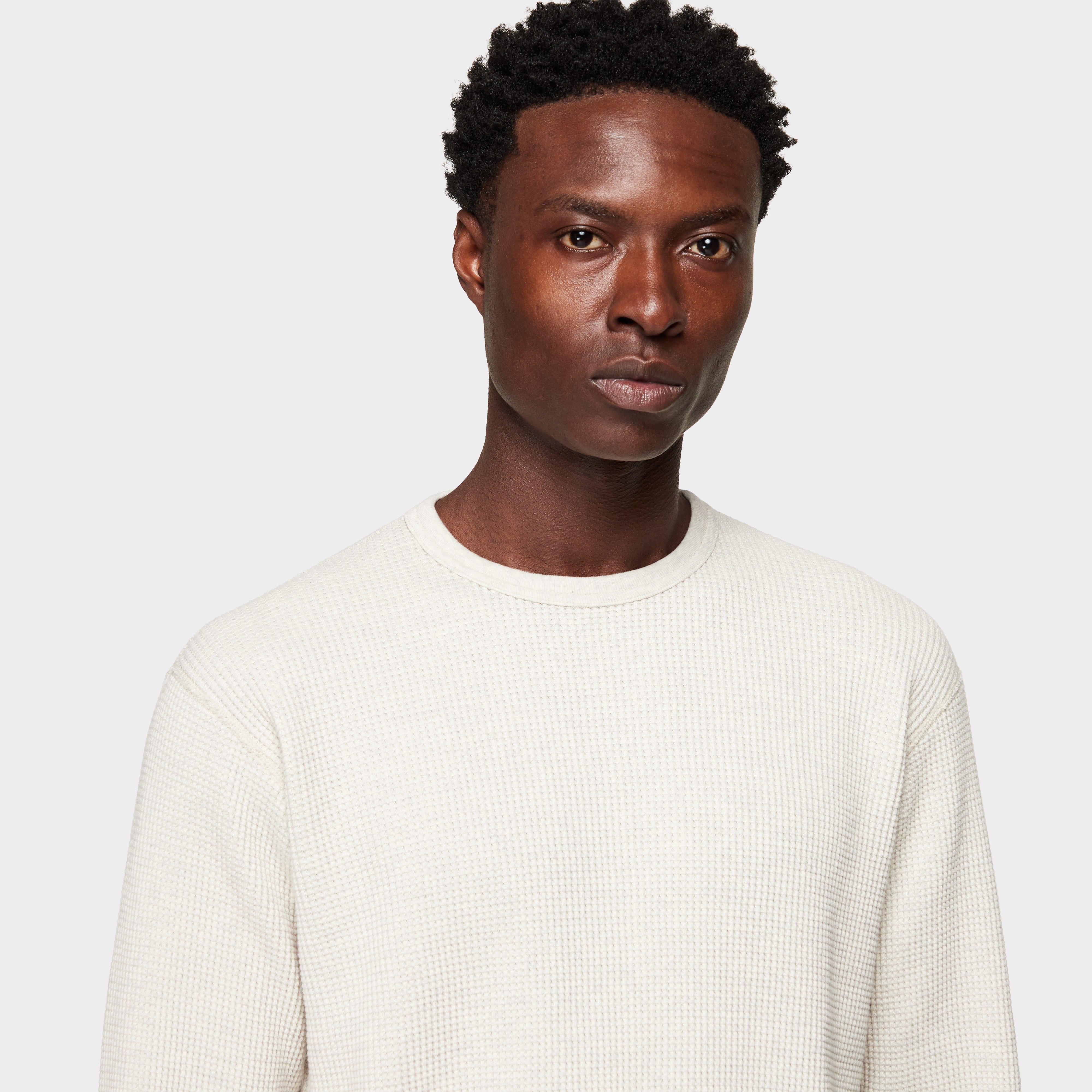 Beams Plus Long Sleeve Waffle Crewneck