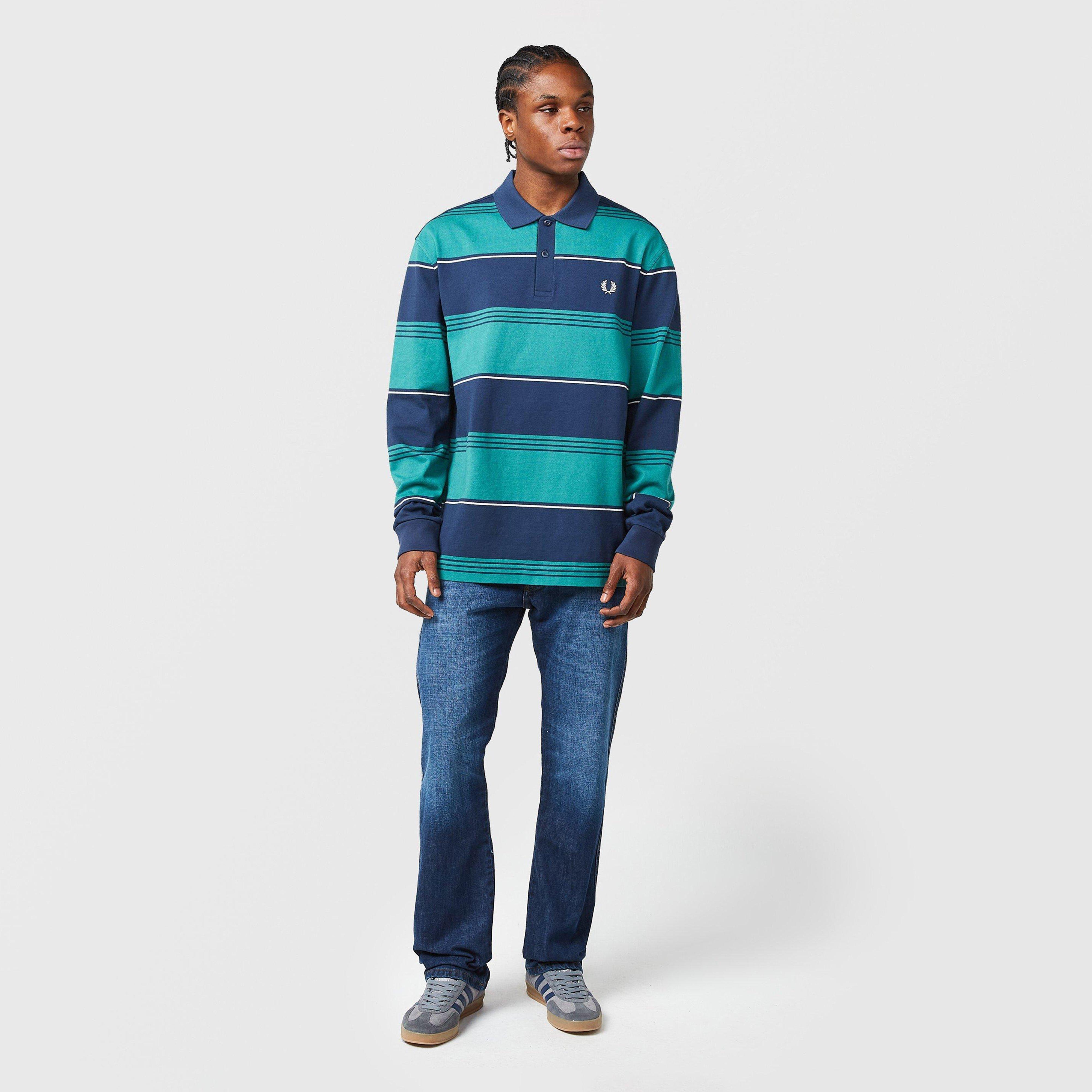 Fred Perry Striped Long Sleeve Polo