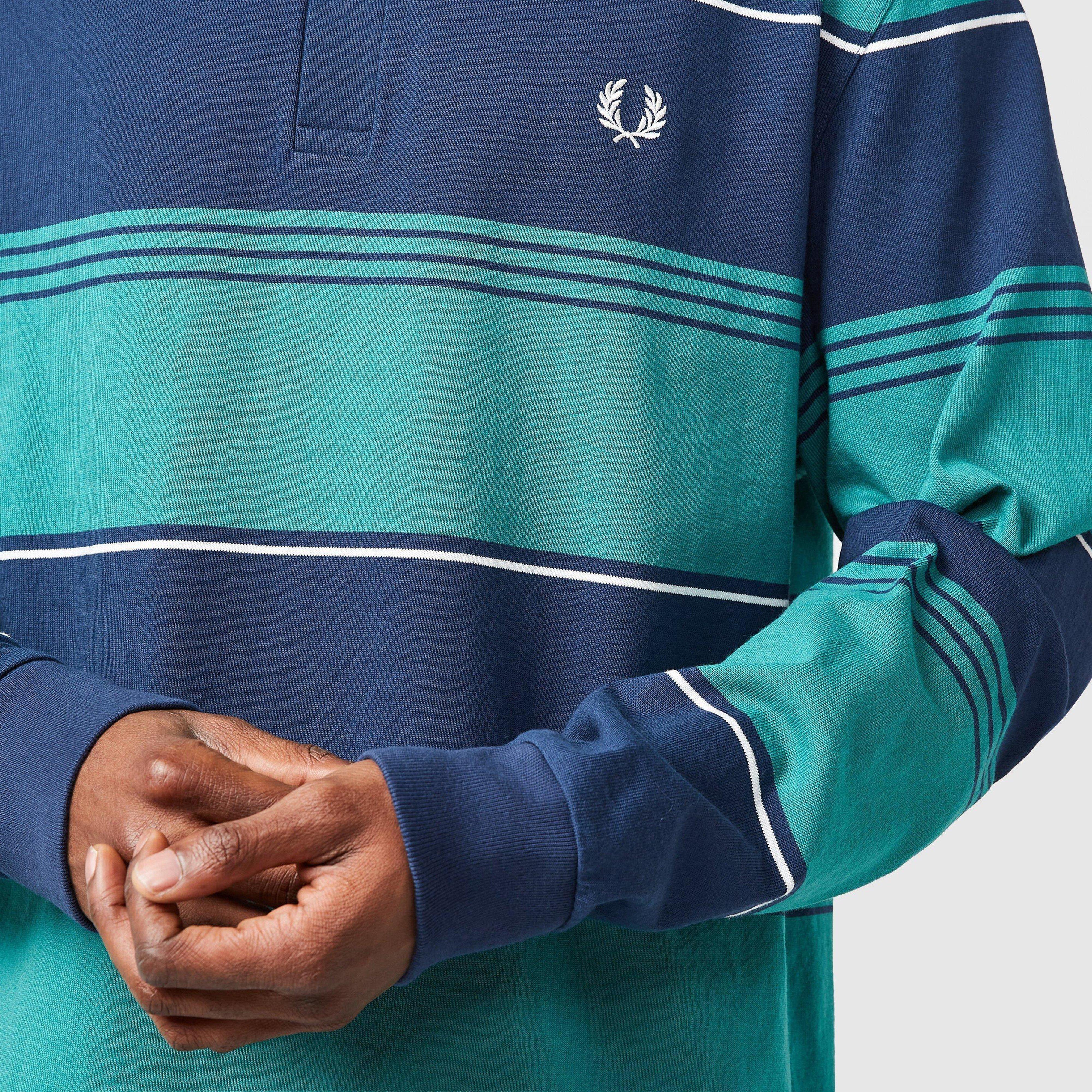 Fred Perry Striped Long Sleeve Polo
