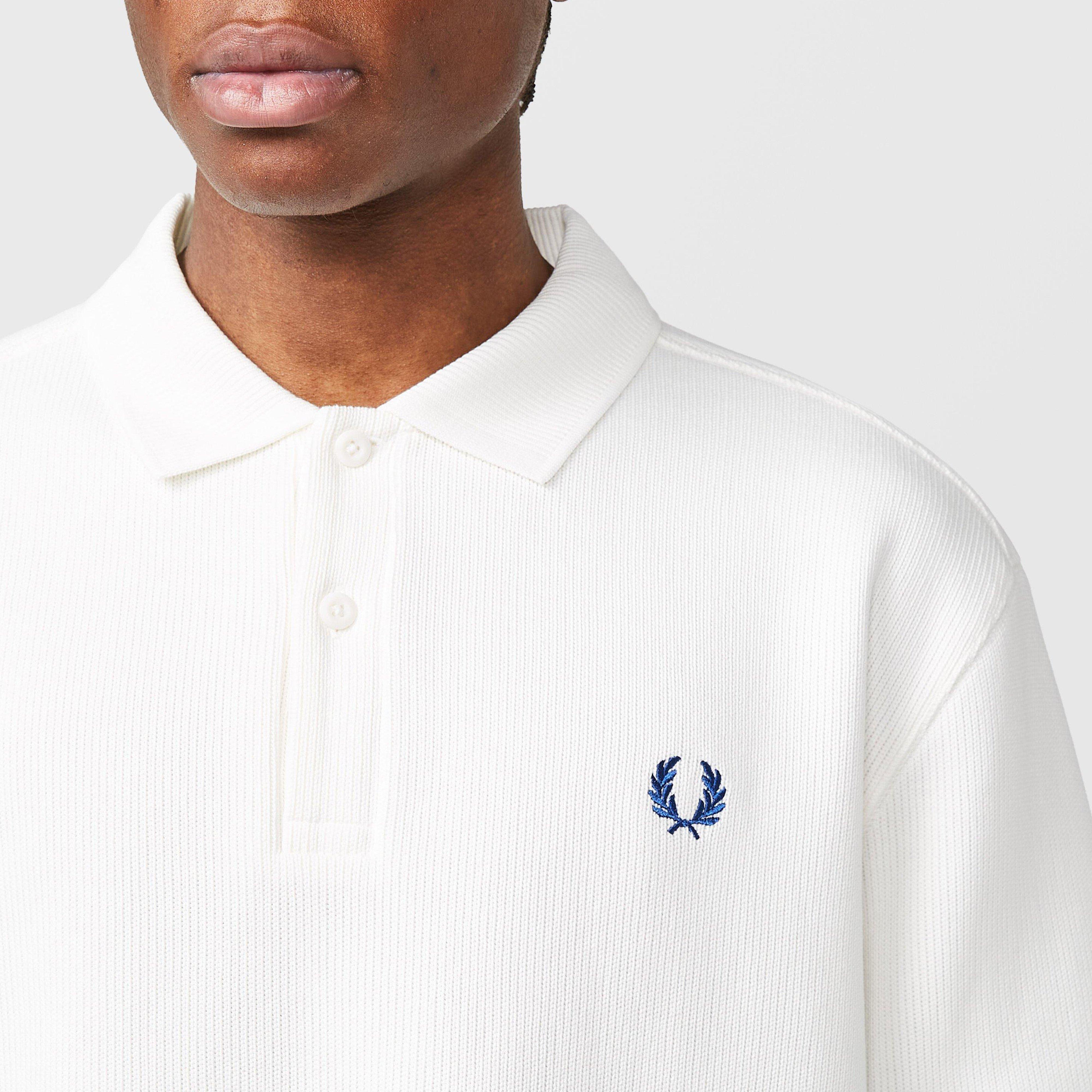 Fred Perry Tipped Sleeve Collared Sweatshirt