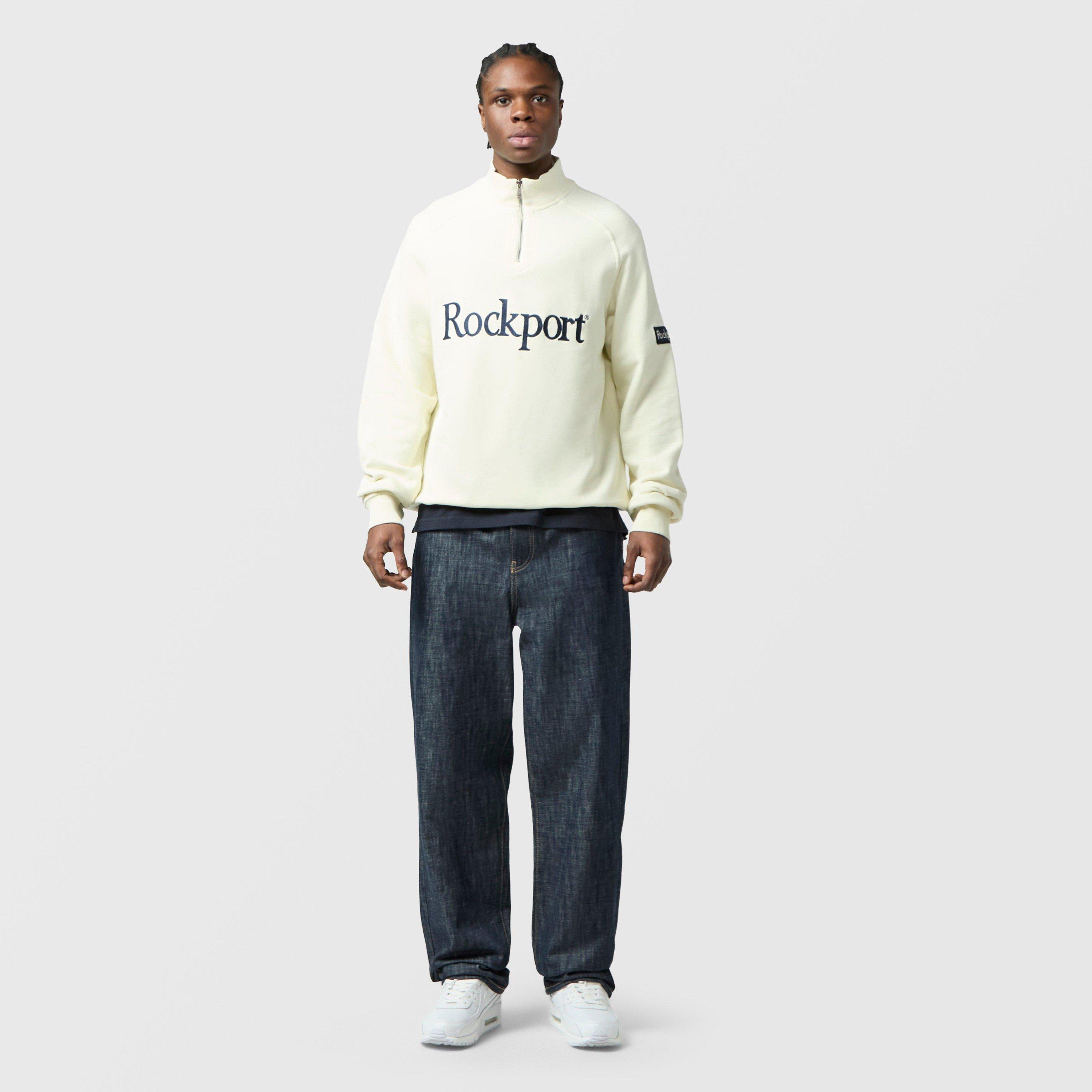 Rockport Boston 1/4 Zip Logo Sweatshirt