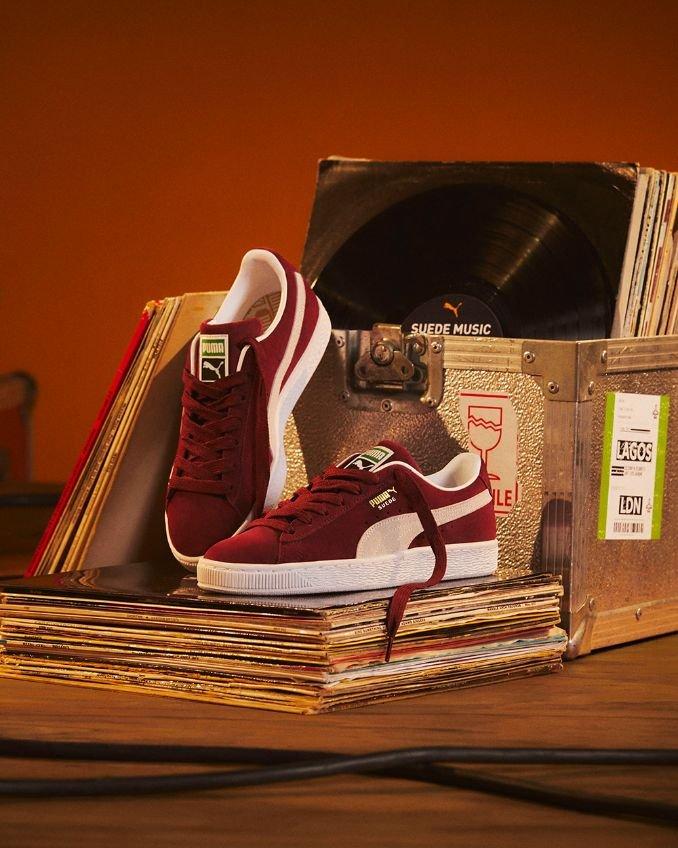 sapatilhas puma suede bordeaux