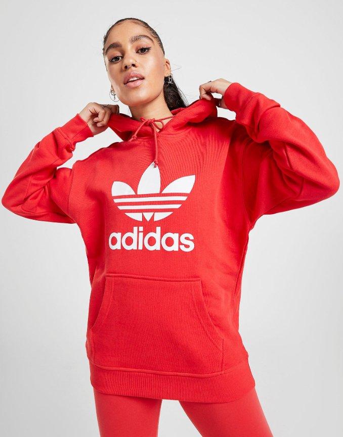 Camisola com capuz adidas Originals vermelha dia da mãe